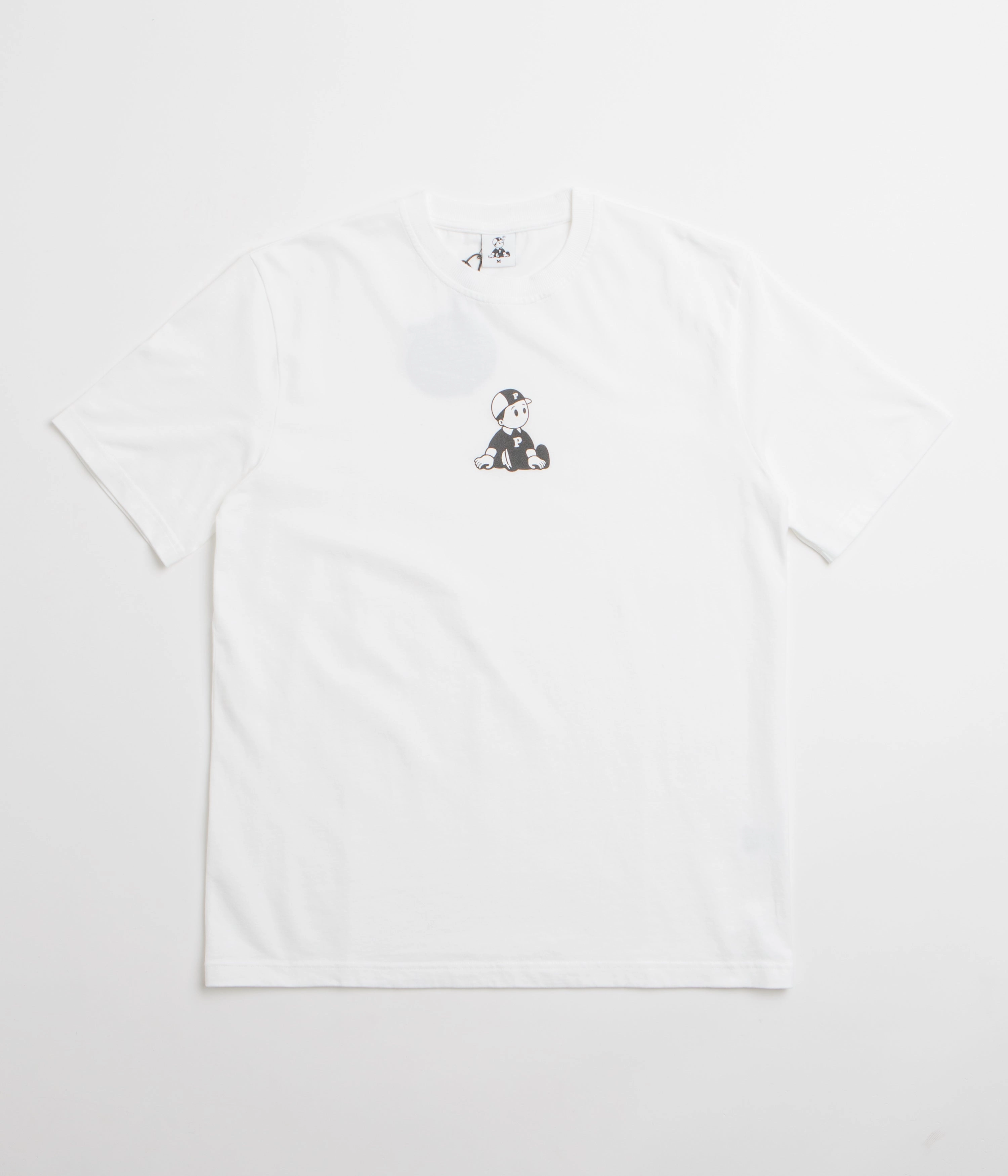 straight legs shirring Pawa Speed Sports Boy T-Shirt - White