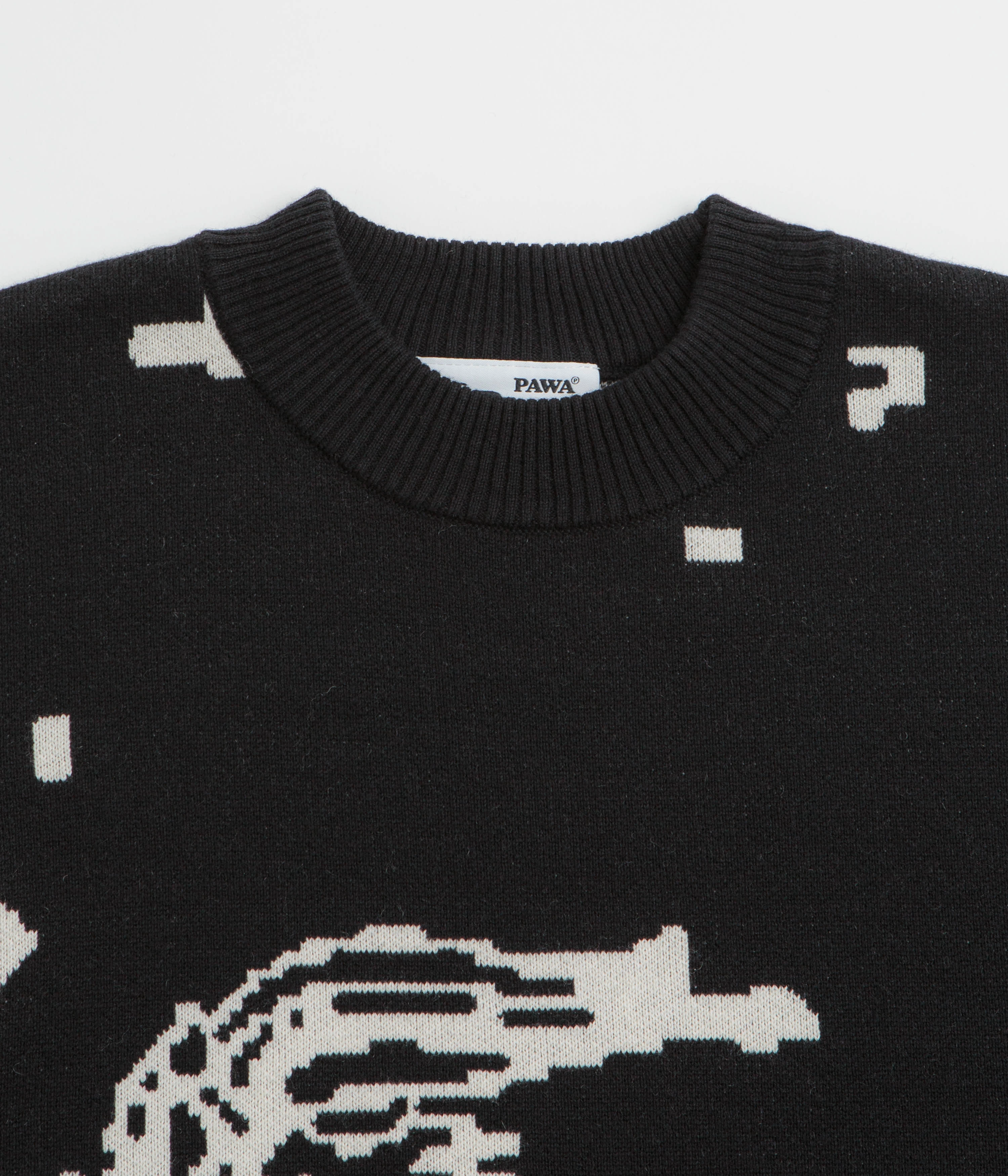 Pawa Speed Sports Digi Doggo Knit Sweatshirt - Black Simple Fashion