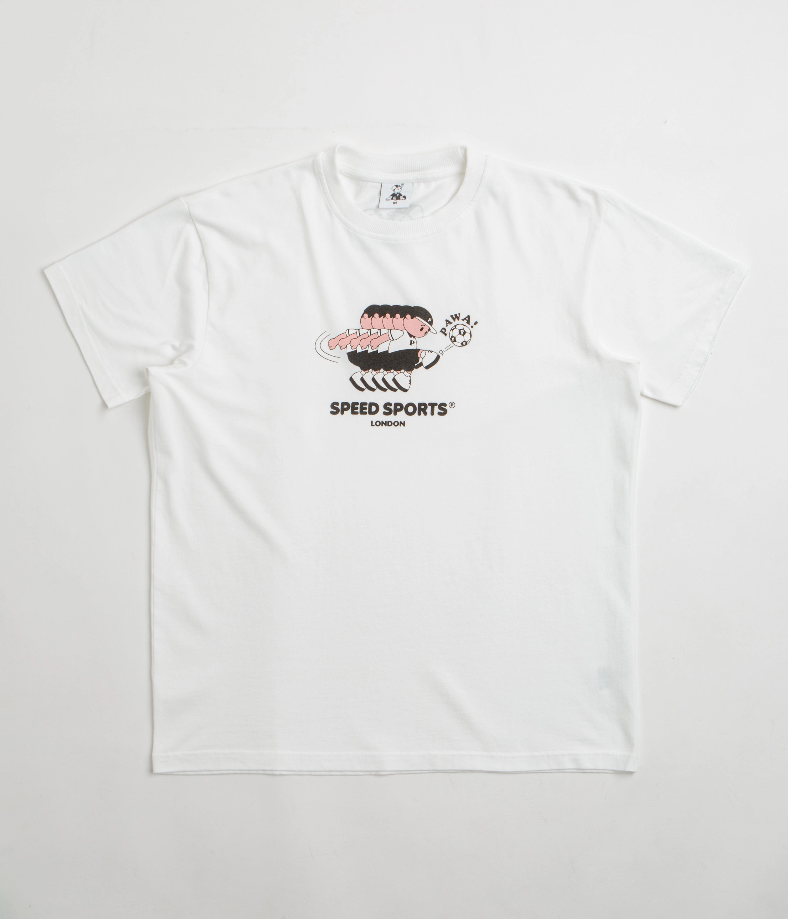 Pawa Speed Sports Footie Boy T-Shirt - White Subtle patterns Camouflage Print