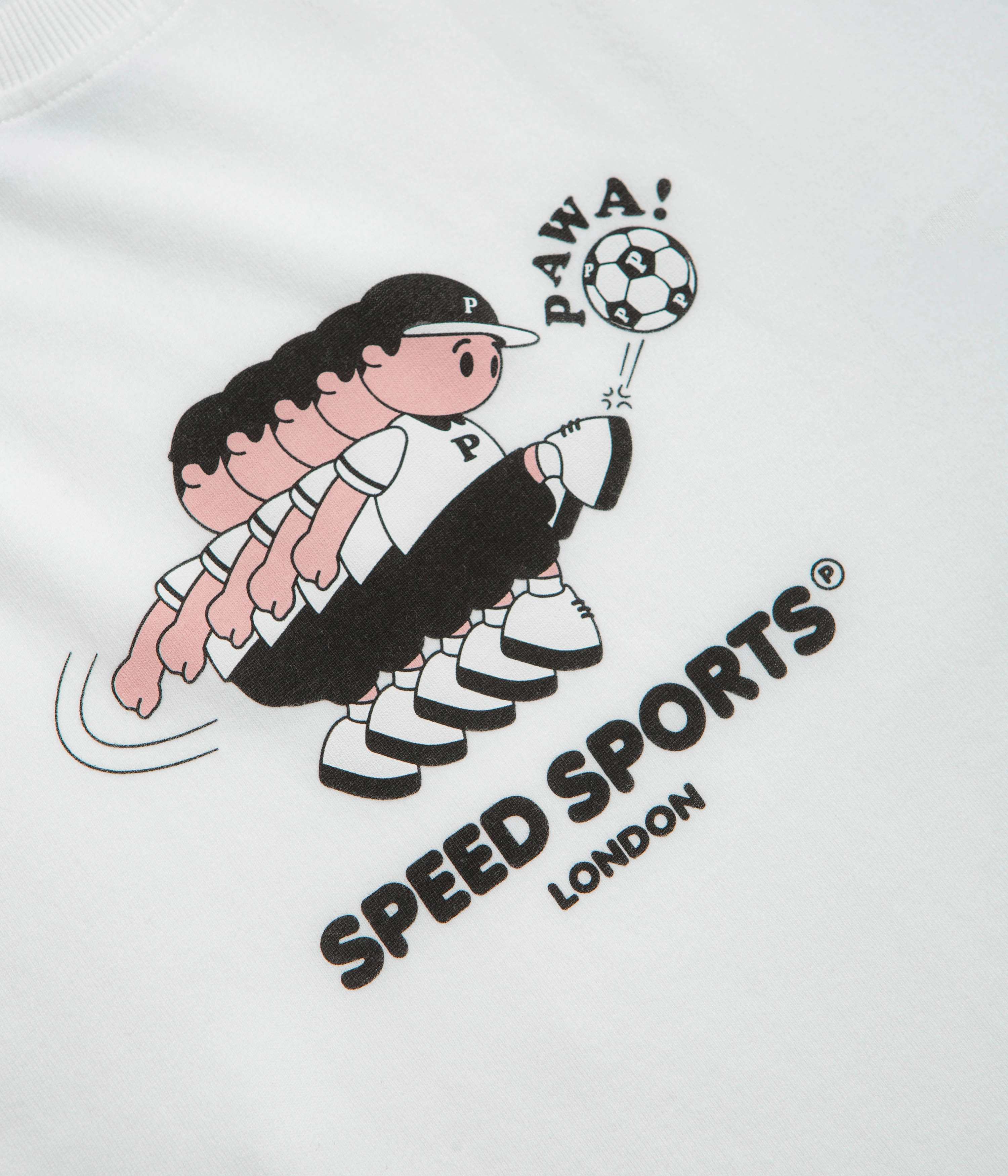 Pawa Speed Sports Footie Boy T-Shirt - White bead