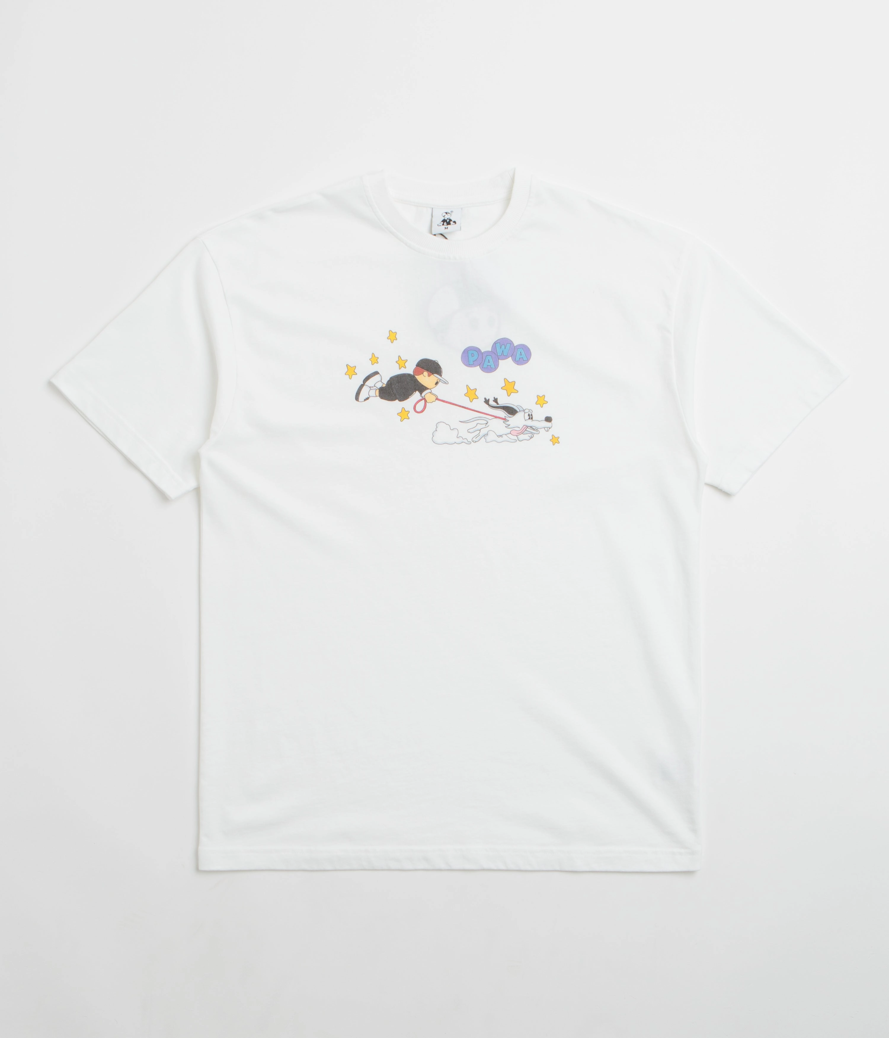 Snag Resistant Weave Pawa Speed Sports Walkies T-Shirt - White