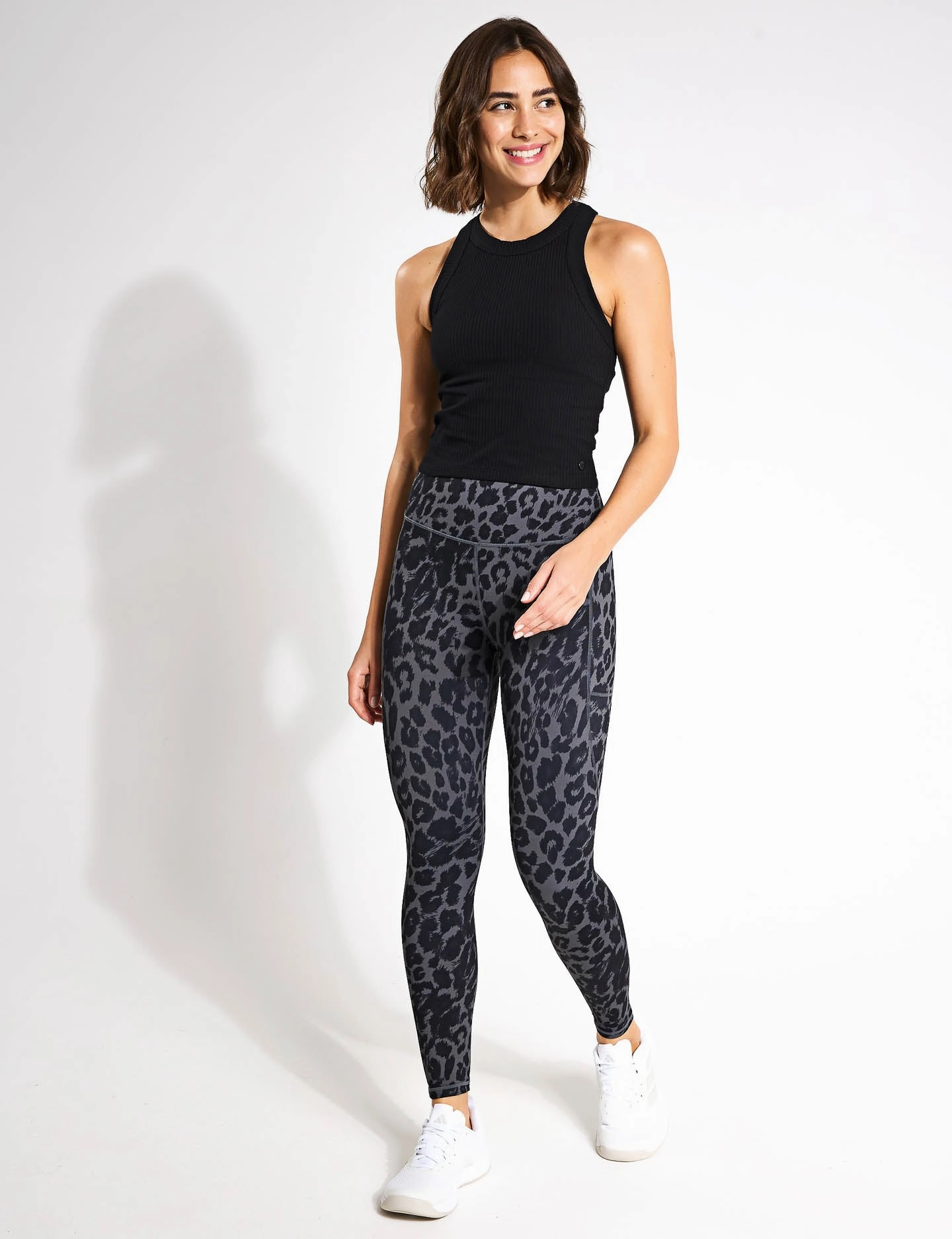 Harmony Tank Top - Black Rib Breathable Lining energy - saving test passed