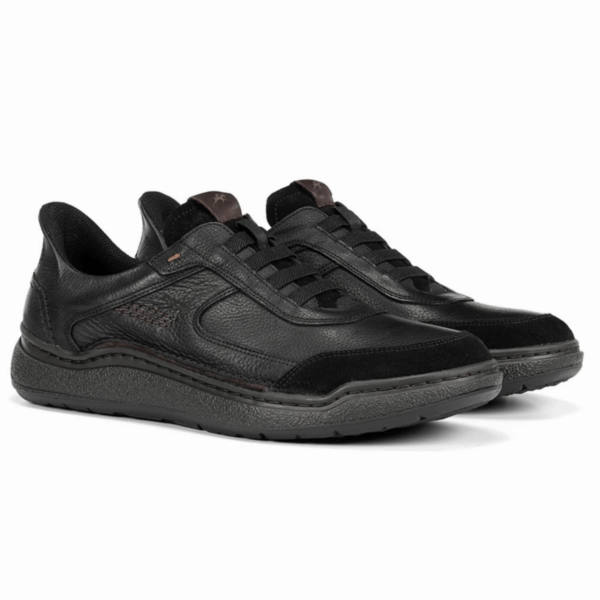 Ultra Cushioned Sole QualityConstruction Fluchos Men's Rocky Guinea Bora Black Leather