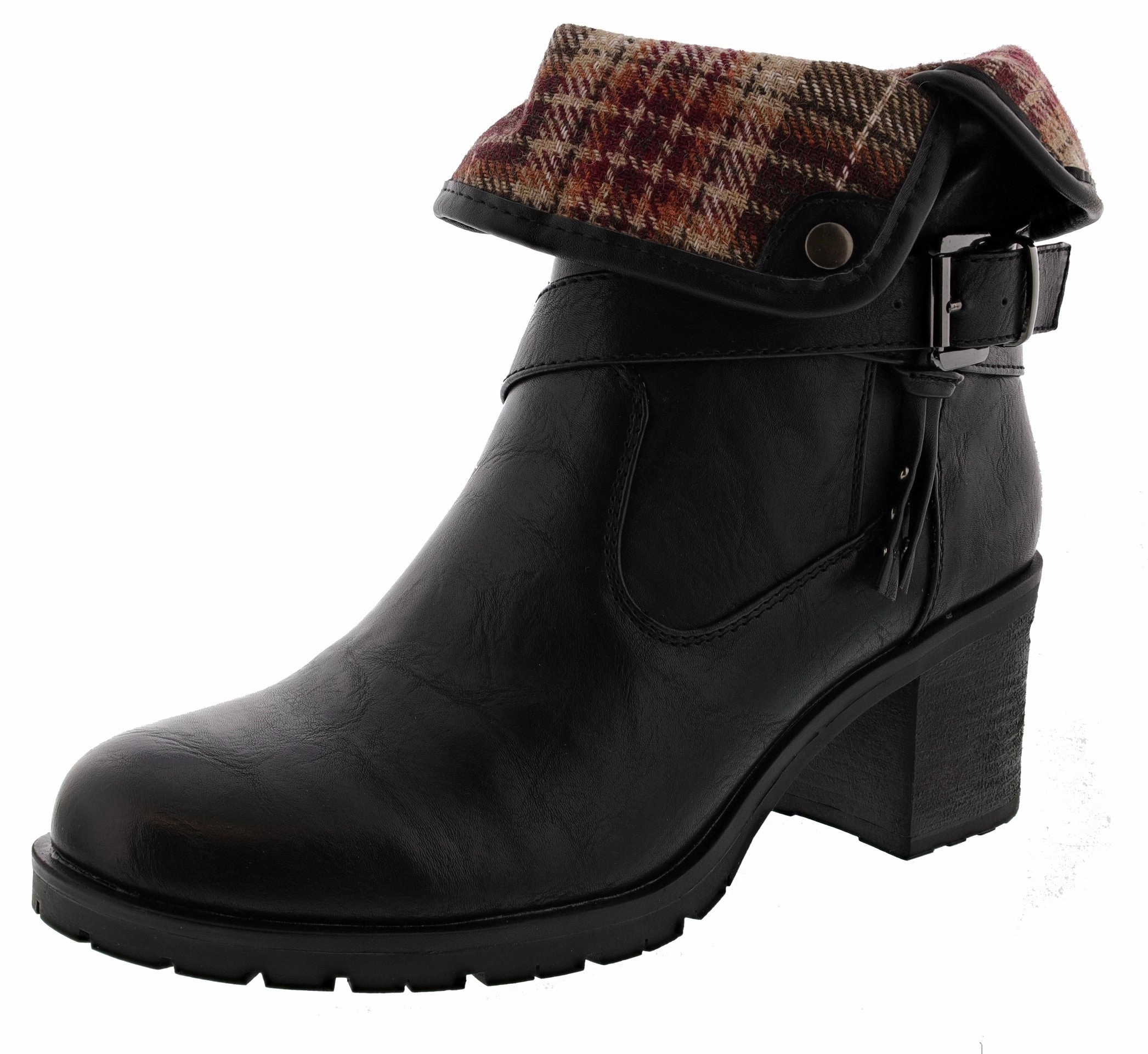 Daily Function Patricia Steppe Side Zip Closure Boots Women's
