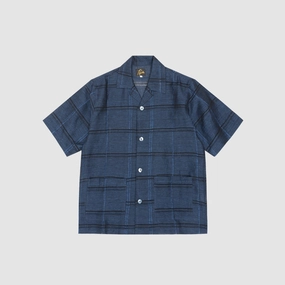 Durable Texture Wrinkle Resistant Material PLAID JACQUARD CABANA SHIRT