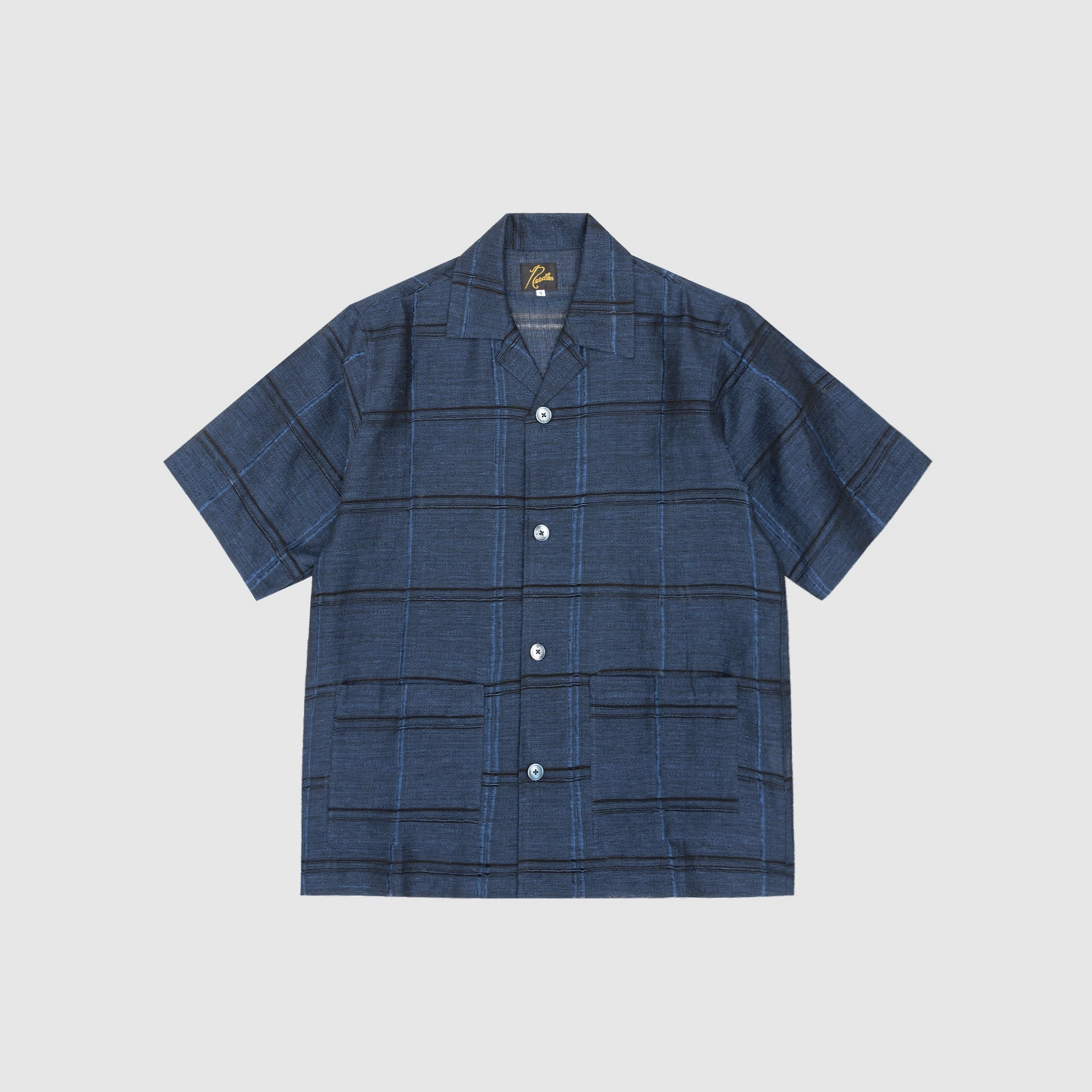 Durable Texture Wrinkle Resistant Material PLAID JACQUARD CABANA SHIRT