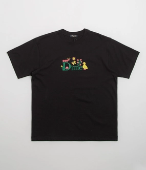 Dime Classic Cross Stitch T-Shirt - Black lace hem hemmed hem