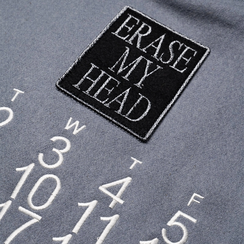 Wardrobe Pleasures Calendar Varsity Jacket - Powder Blue