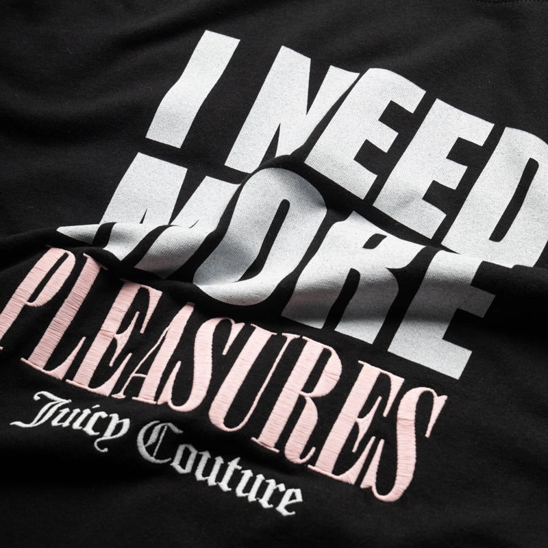 Pleasures Juicy Pleasures Heavyweight Tee - Black tall size skiing event