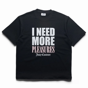 Pleasures Juicy Pleasures Heavyweight Tee - Black Bio Washed Softness