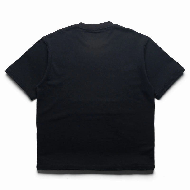 Breathable Mesh Panels Three Thread Overlock Stitching Pleasures Juicy Pleasures Heavyweight Tee - Black