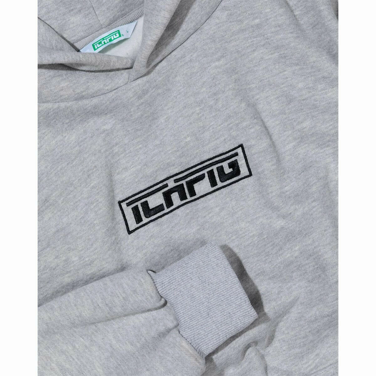 Ichpig - Strike Cordless Hoodie Grey Marle Reflective accents
