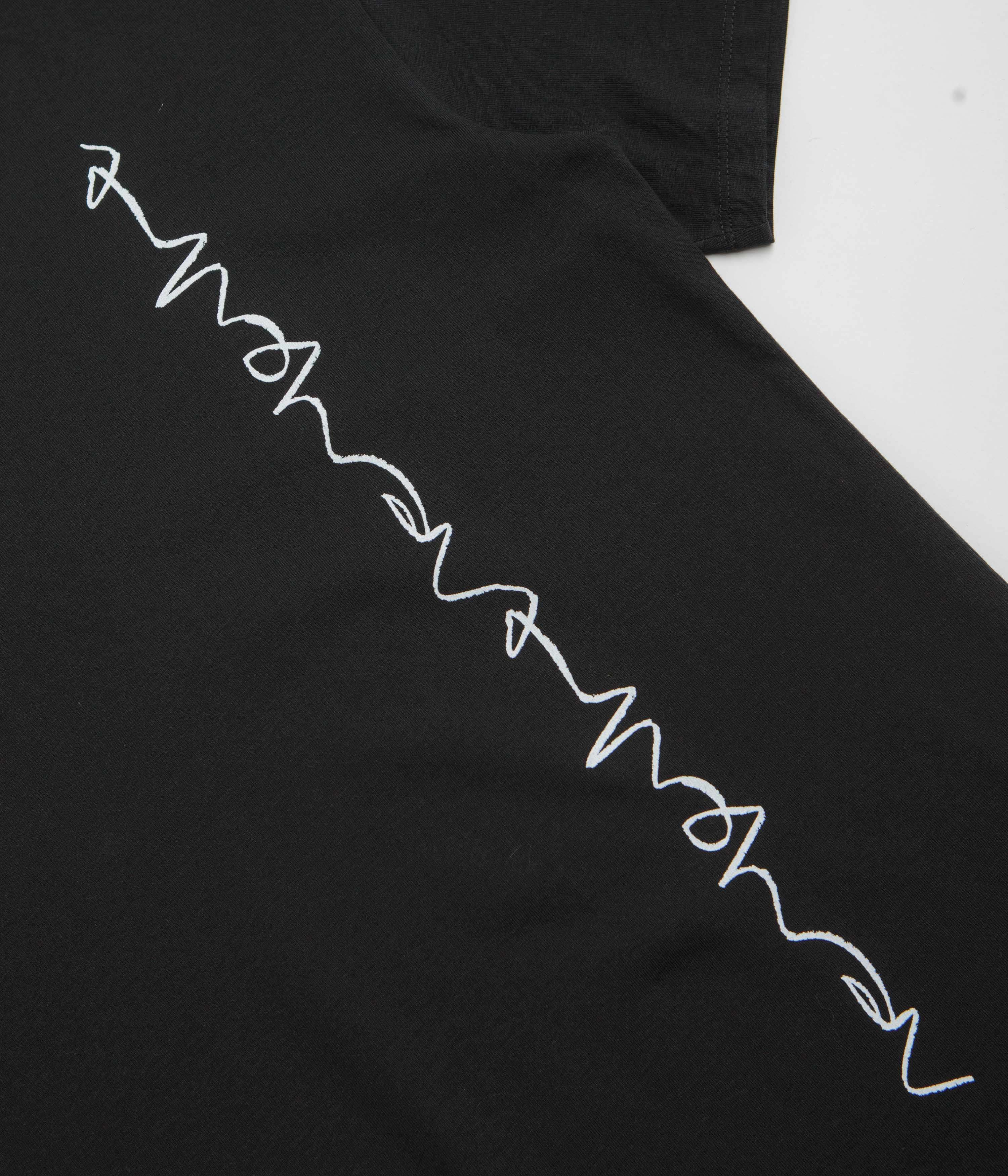 Poetic Collective Crayon Chain T-Shirt - Black High-waisted