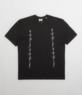 Poetic Collective Crayon Chain T-Shirt - Black nighttime event Running clothes