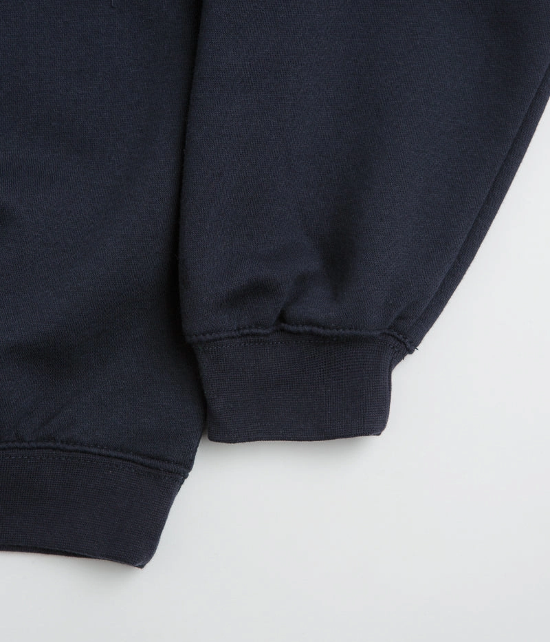 Poetic Collective Heavy Polo Sweatshirt - Dark Navy product vacation wearability Chill Comfort