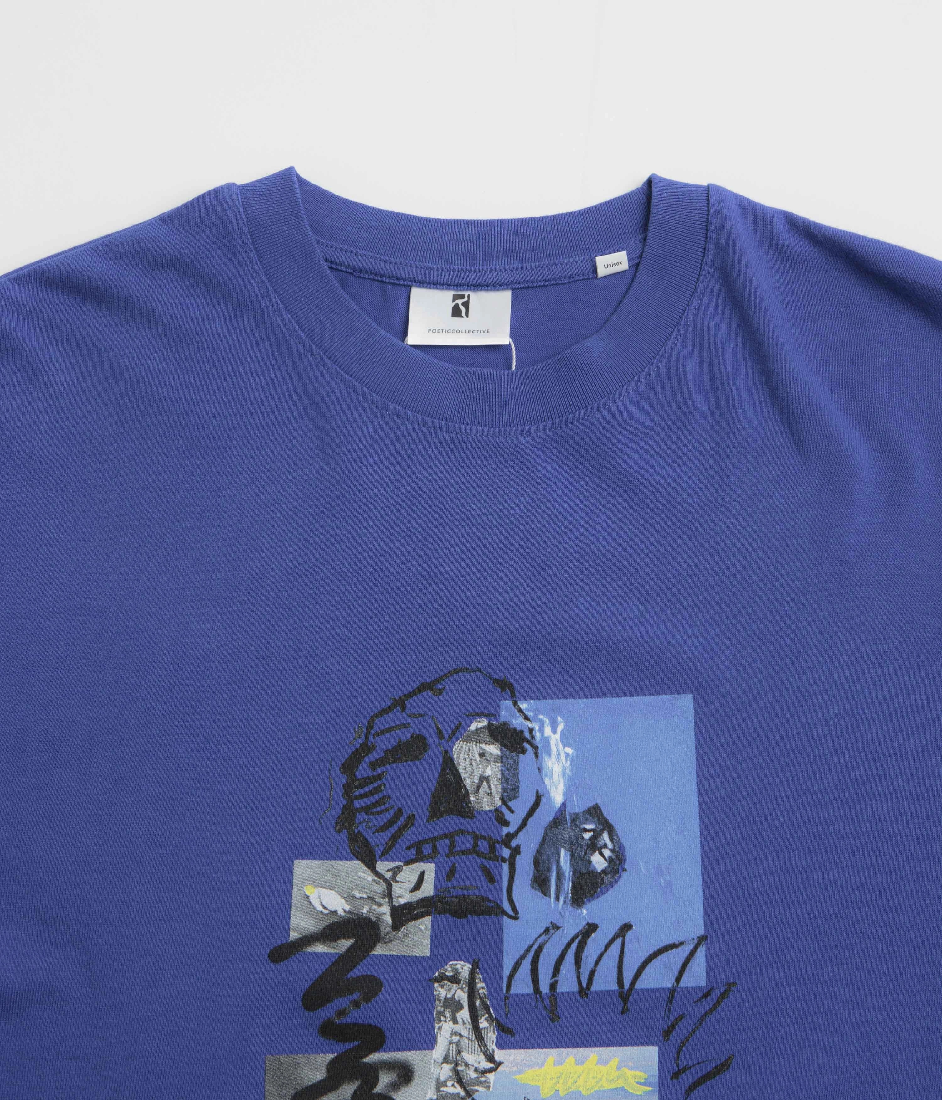 Poetic Collective Skull T-Shirt - Blue party event