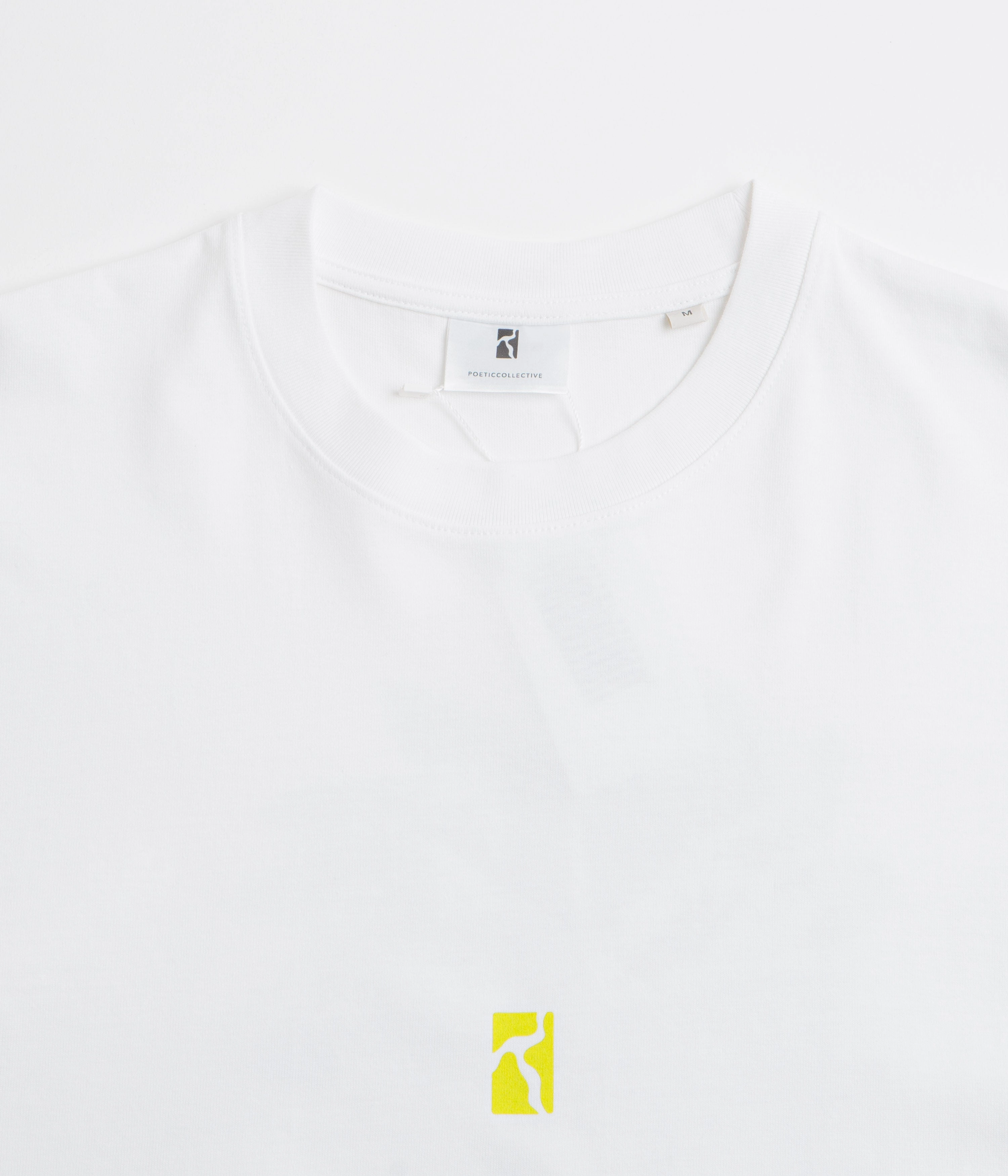 Poetic Collective Space T-Shirt - White Retro baseball event