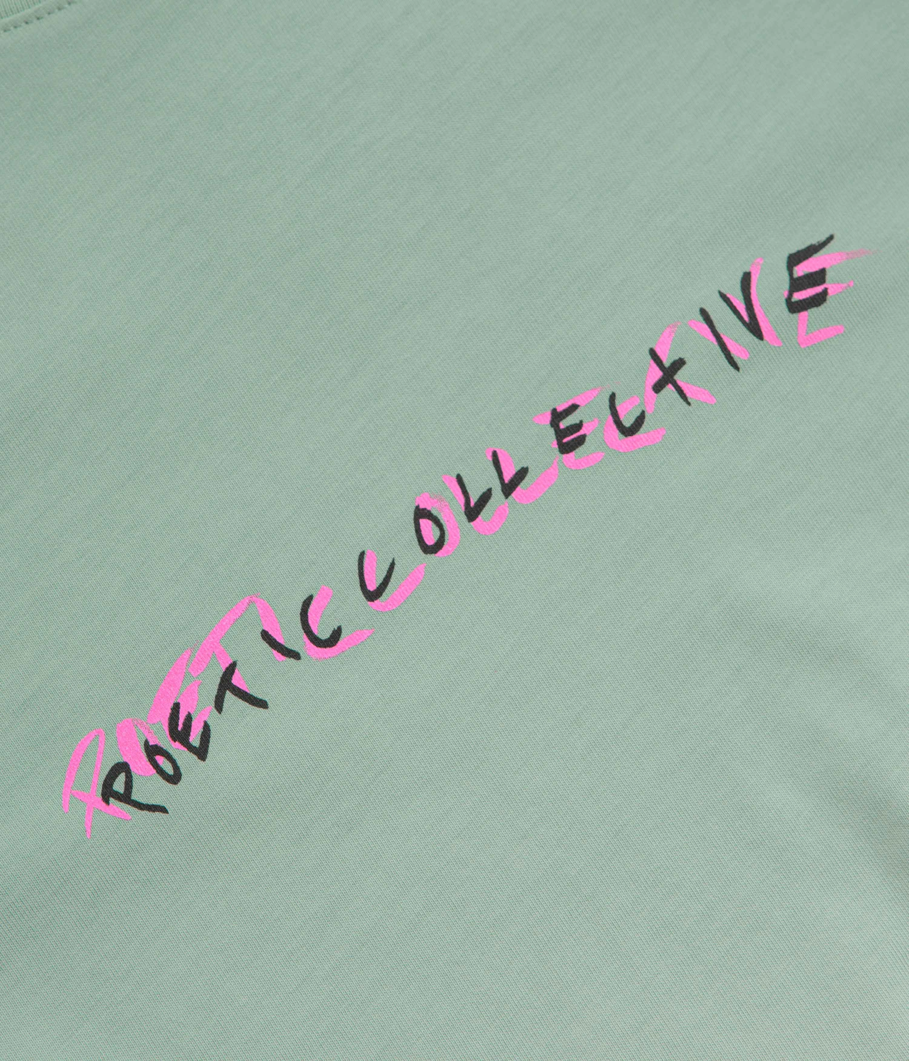 concert event Poetic Collective Tie-Dye T-Shirt - Green / White