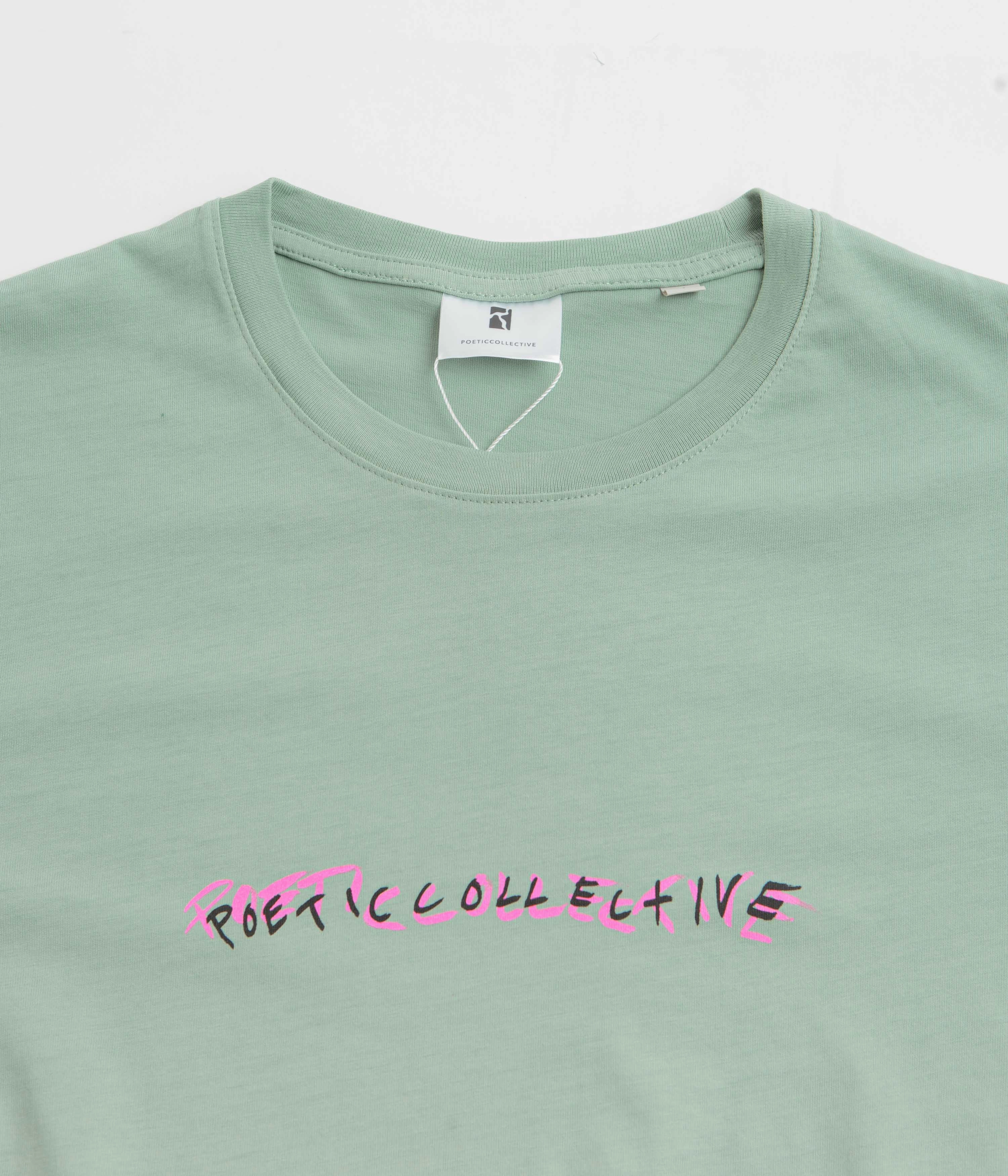 lounge event Poetic Collective Tie-Dye T-Shirt - Green / White