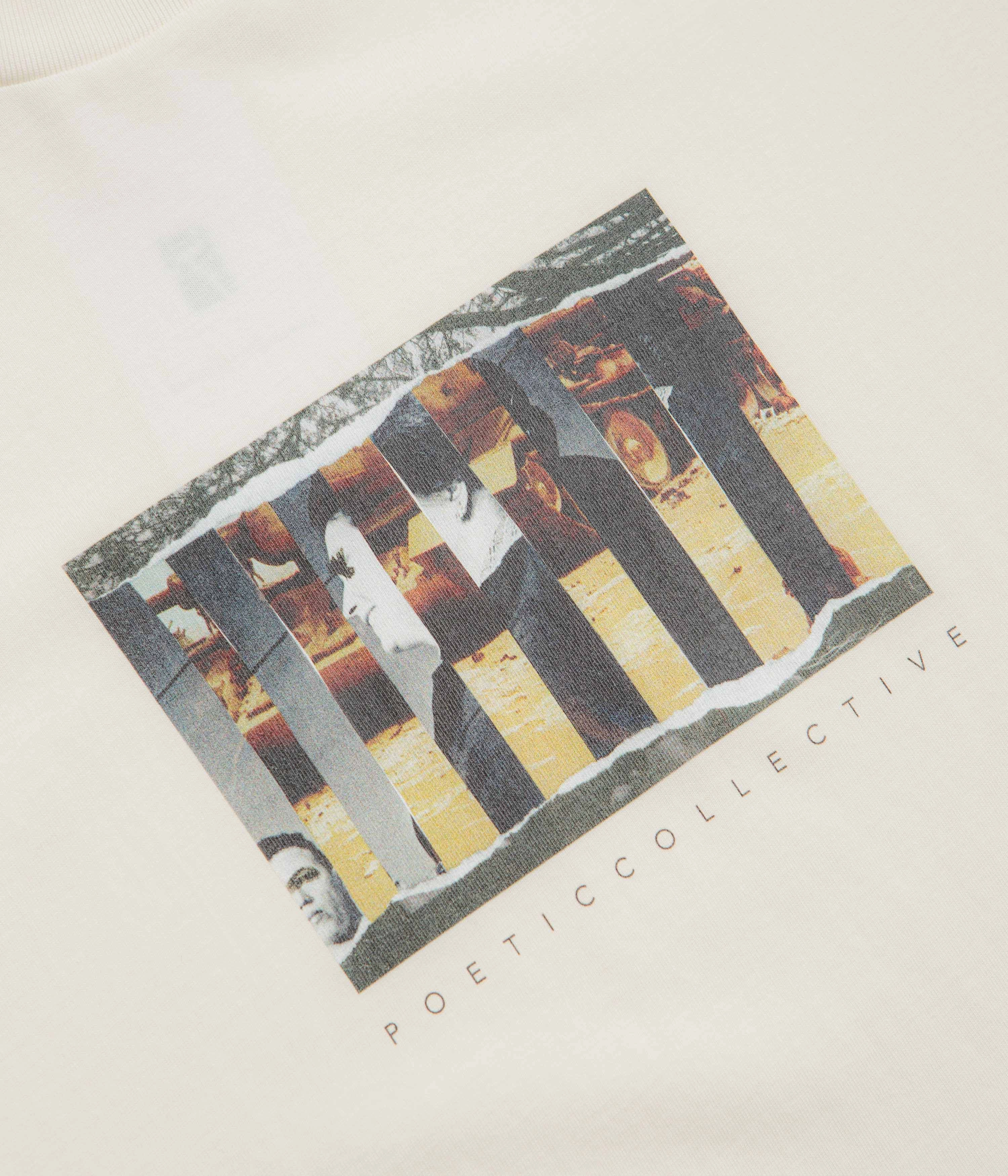 Poetic Collective Torn Collage T-Shirt - Ivory RV event
