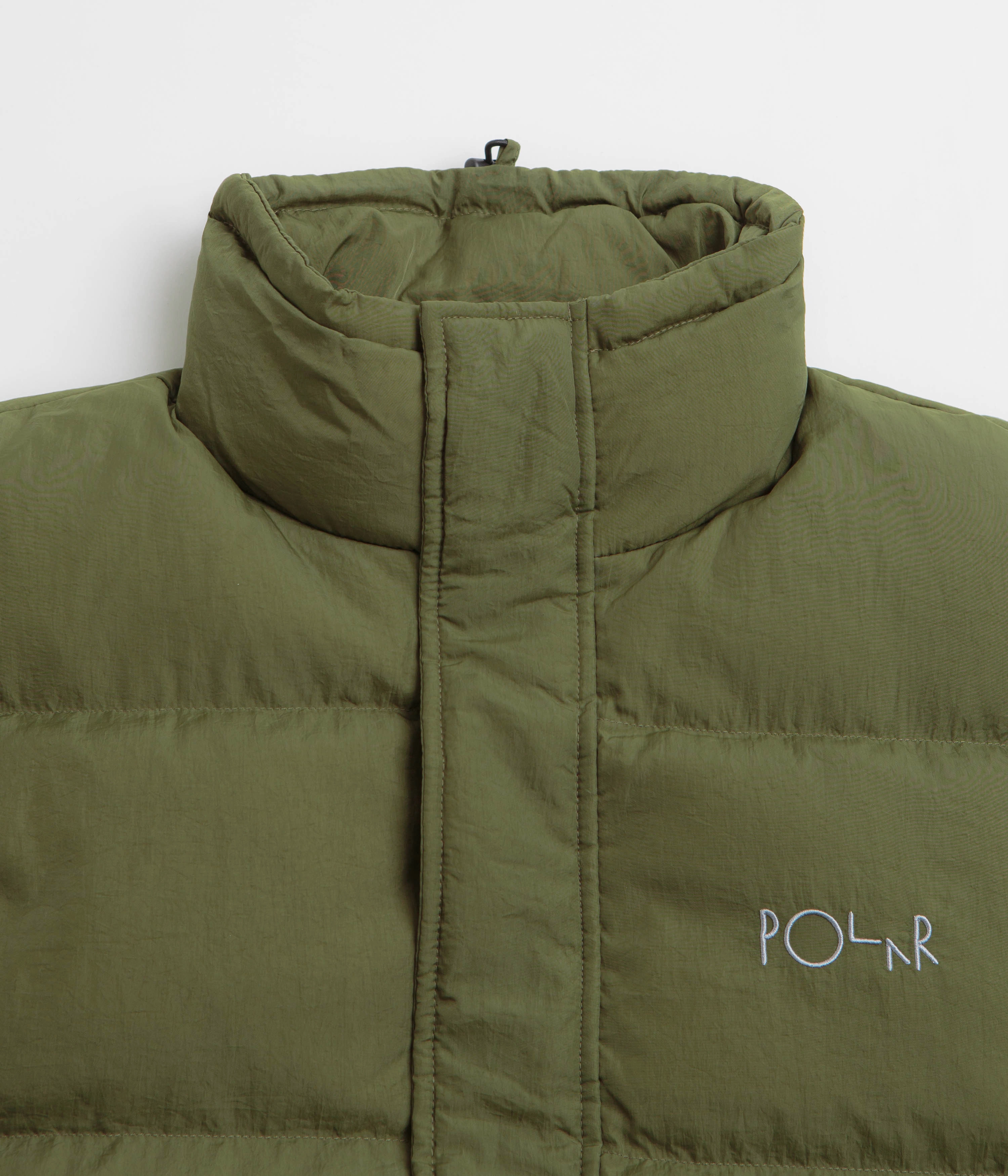 Polar Basic Puffer Jacket - Army Green doctors tag
