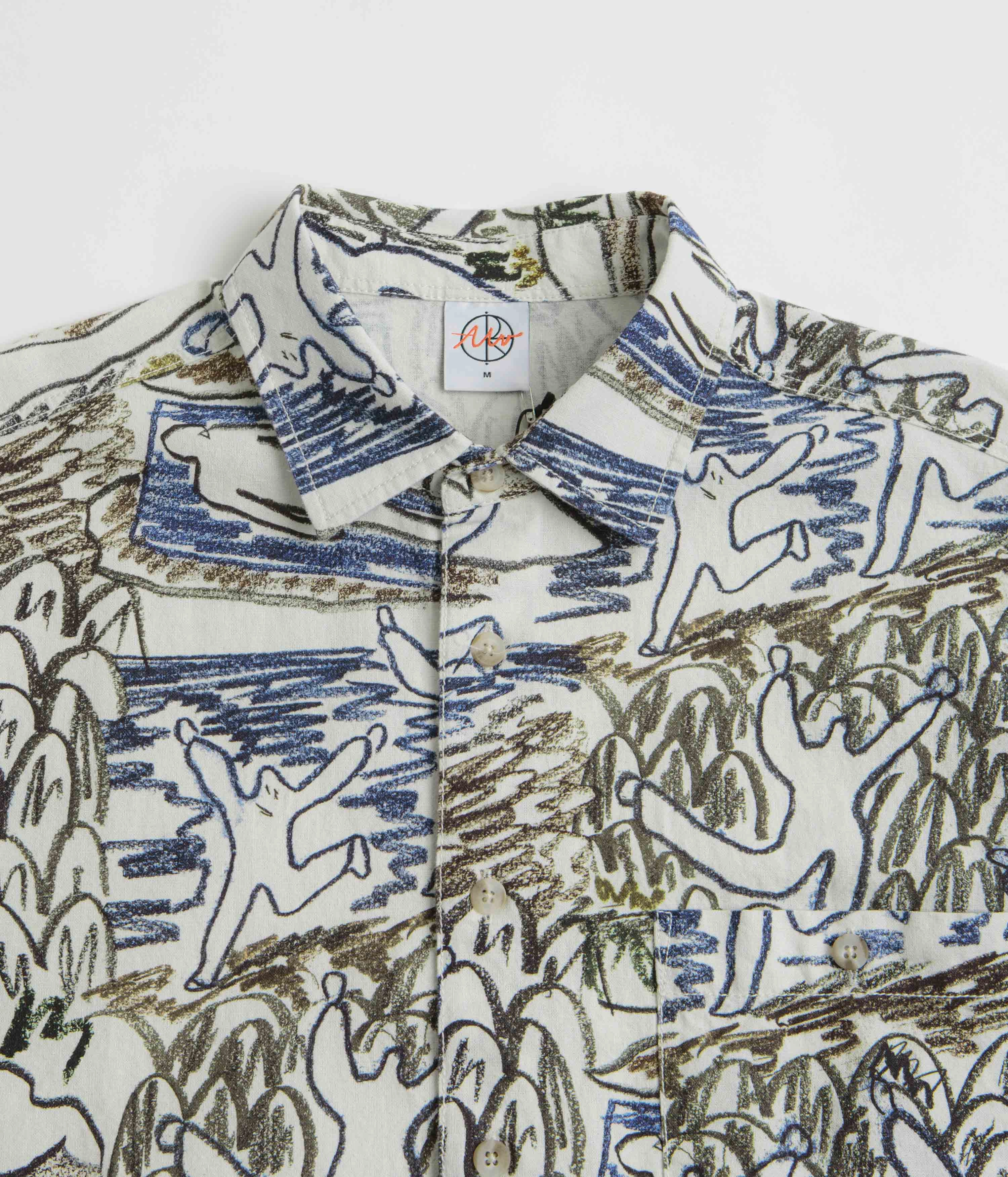 Polar Beach Day Tom Short Sleeve Shirt - Off White Layering Essential Essential Wardrobe