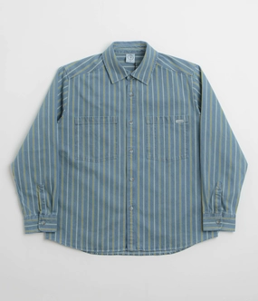 Polar Denim Mike Shirt - Blue / Yellow checkered pattern