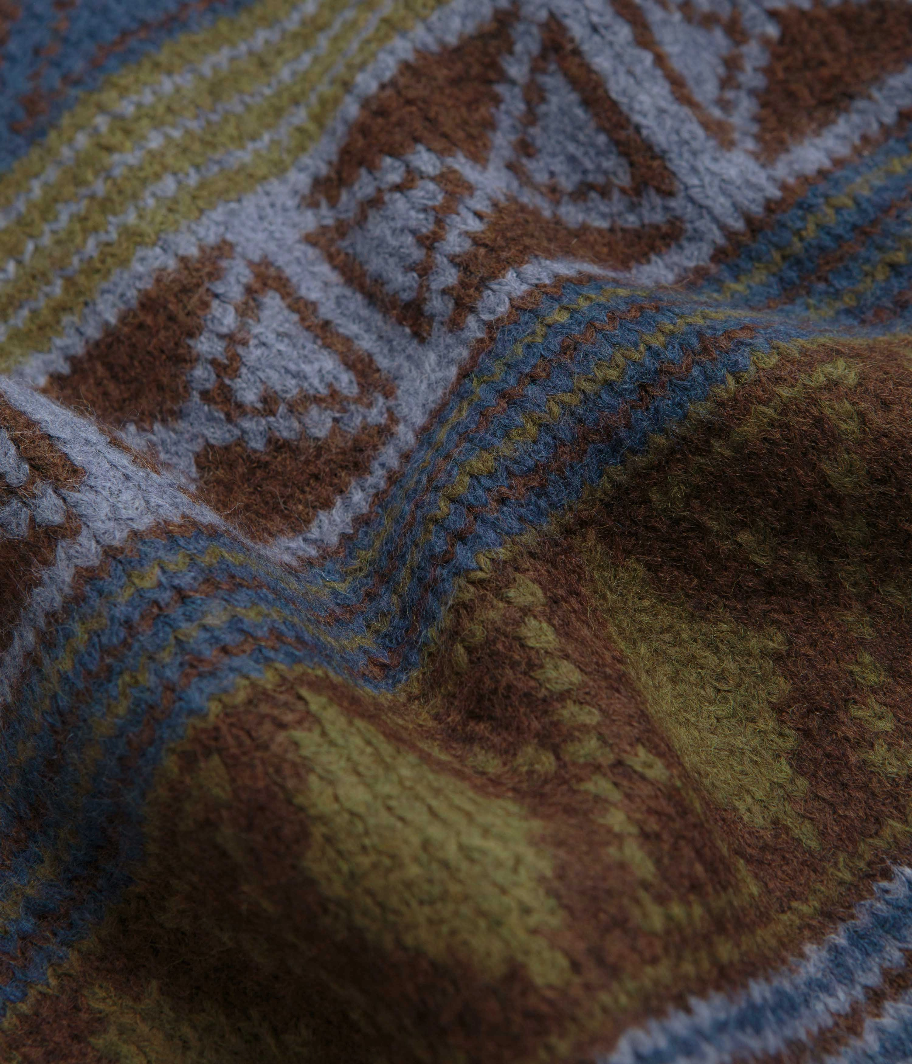 Front Pocket product stock Polar George Sweatshirt - Blue Green Mix