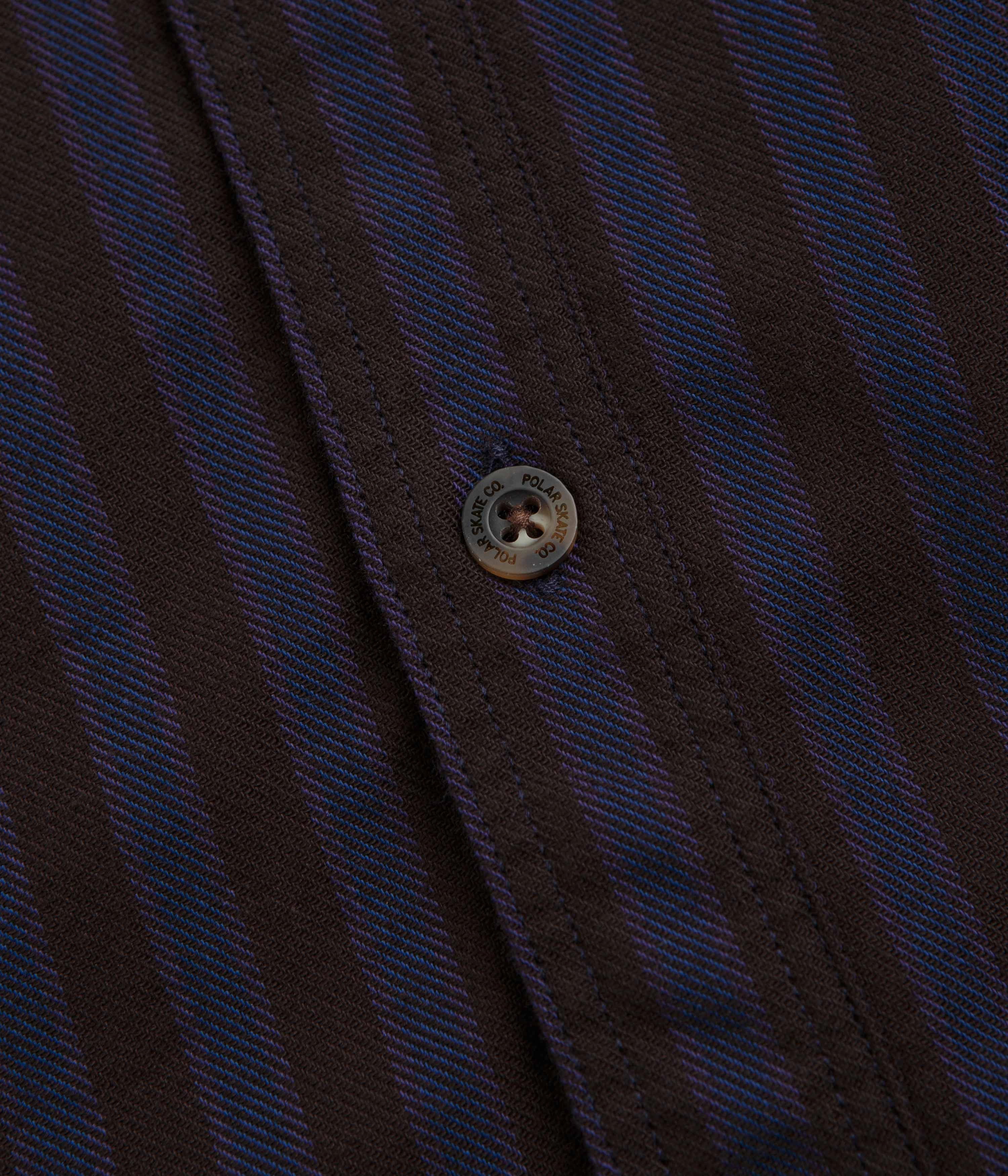 Seasonal Wear Beach Wear Polar Mitchell Short Sleeve Shirt - Purple / Chocolate