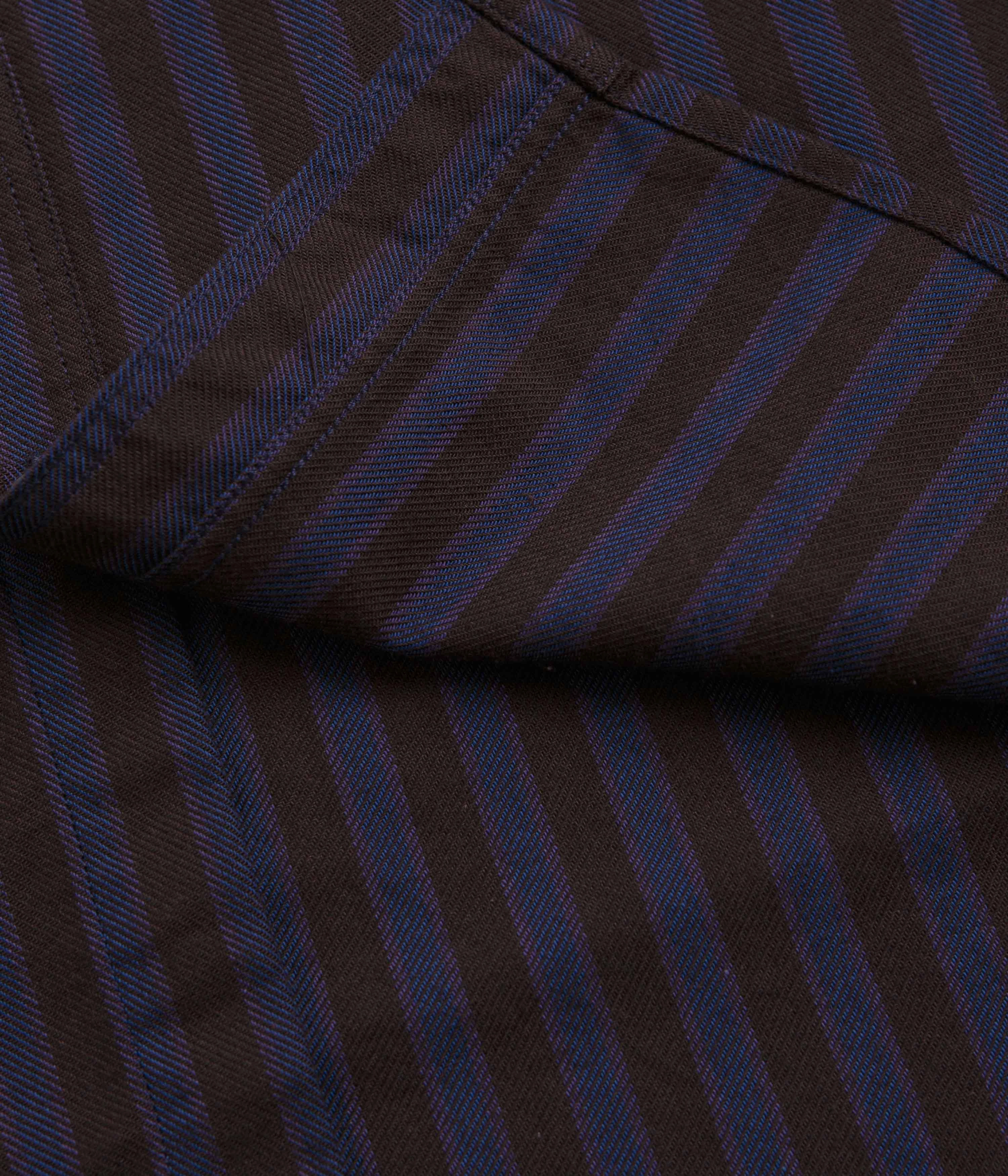 Fashion Statement Polar Mitchell Short Sleeve Shirt - Purple / Chocolate