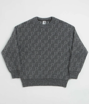 Polar P Pattern George Sweatshirt - Grey Gift worthy kids'