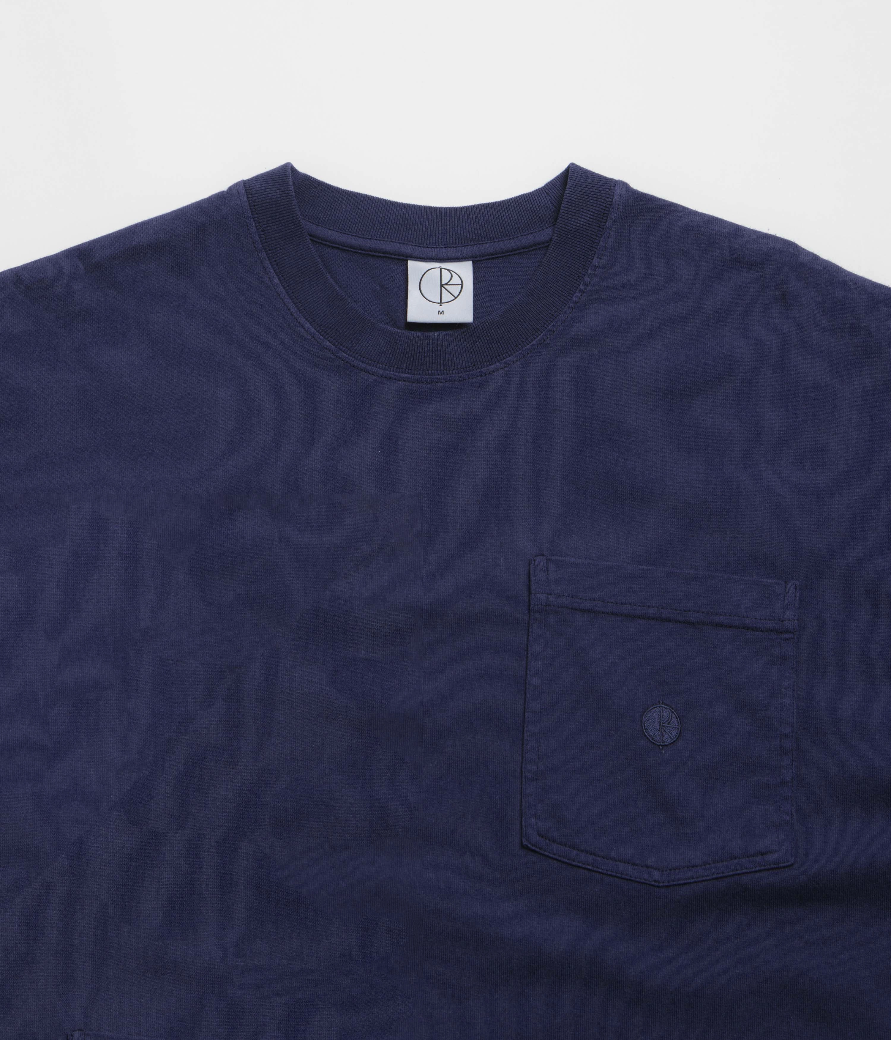 Wrinkle-Resistant Polar Pocket T-Shirt - Dark Blue / Blue