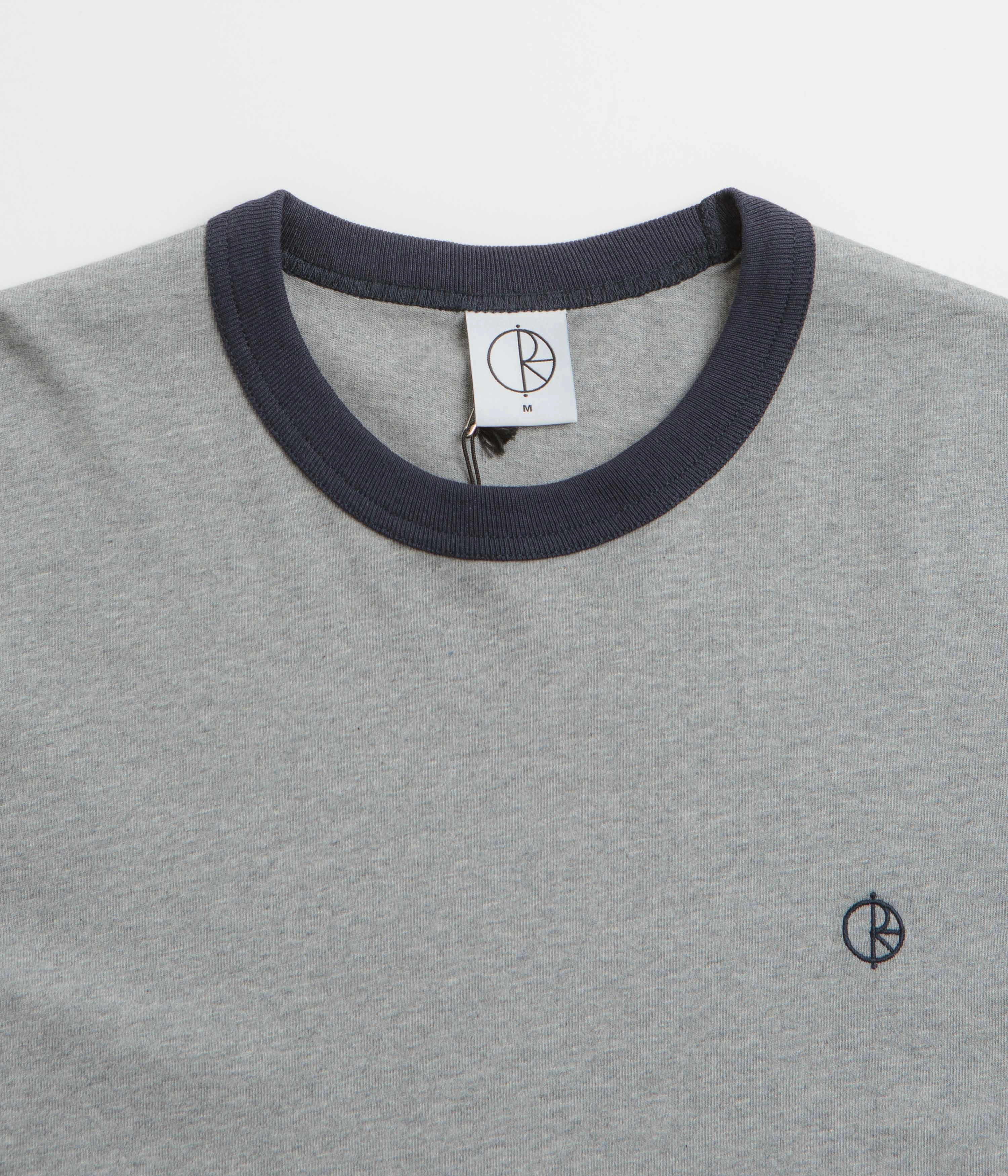 Polar Ringer T-Shirt - Heather Grey / Navy / Navy ping pong event