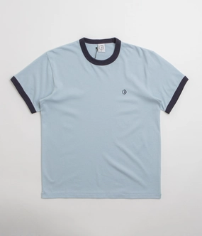 Polar Ringer T-Shirt - Light Blue / Navy Easy to move in Skiing