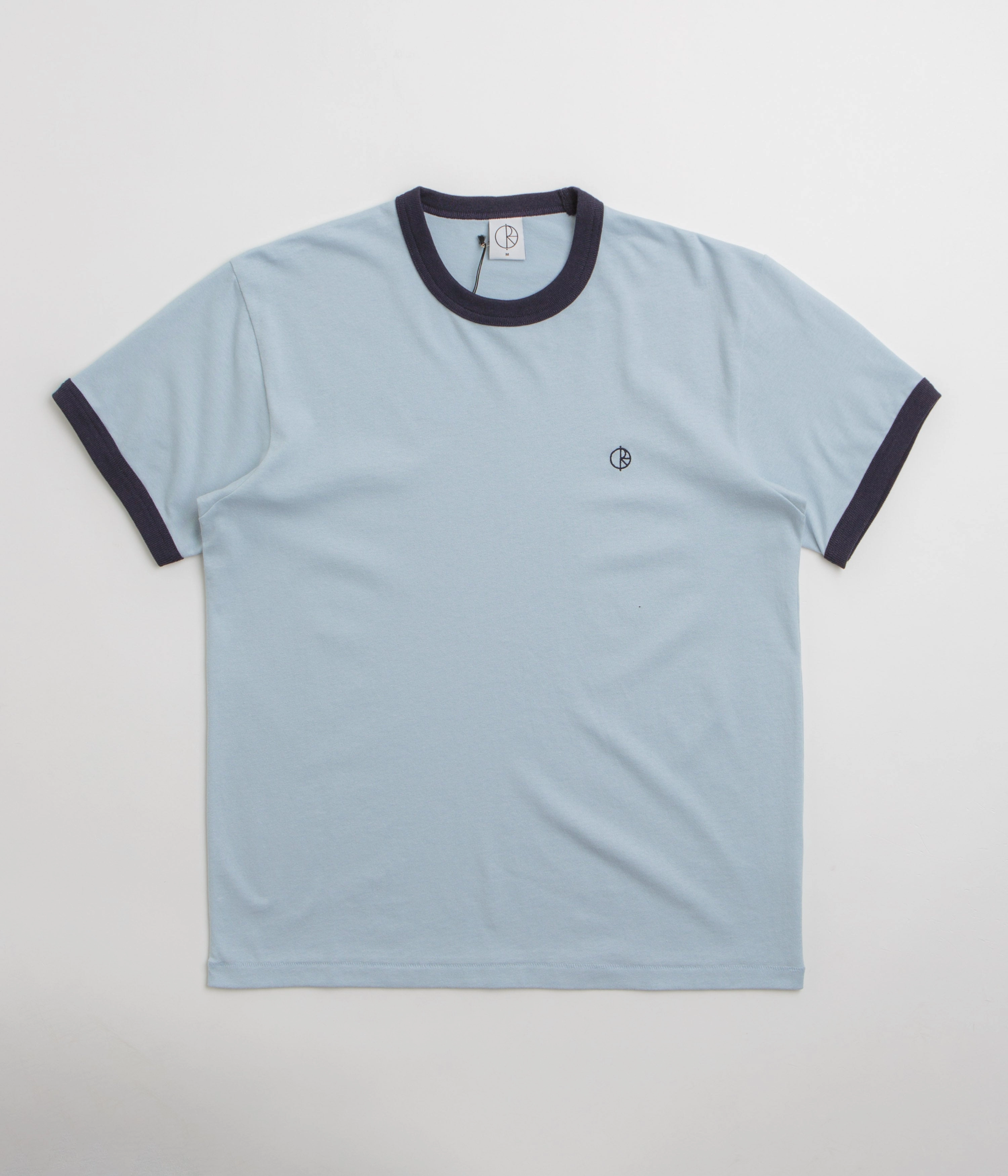 Polar Ringer T-Shirt - Light Blue / Navy adult clothing