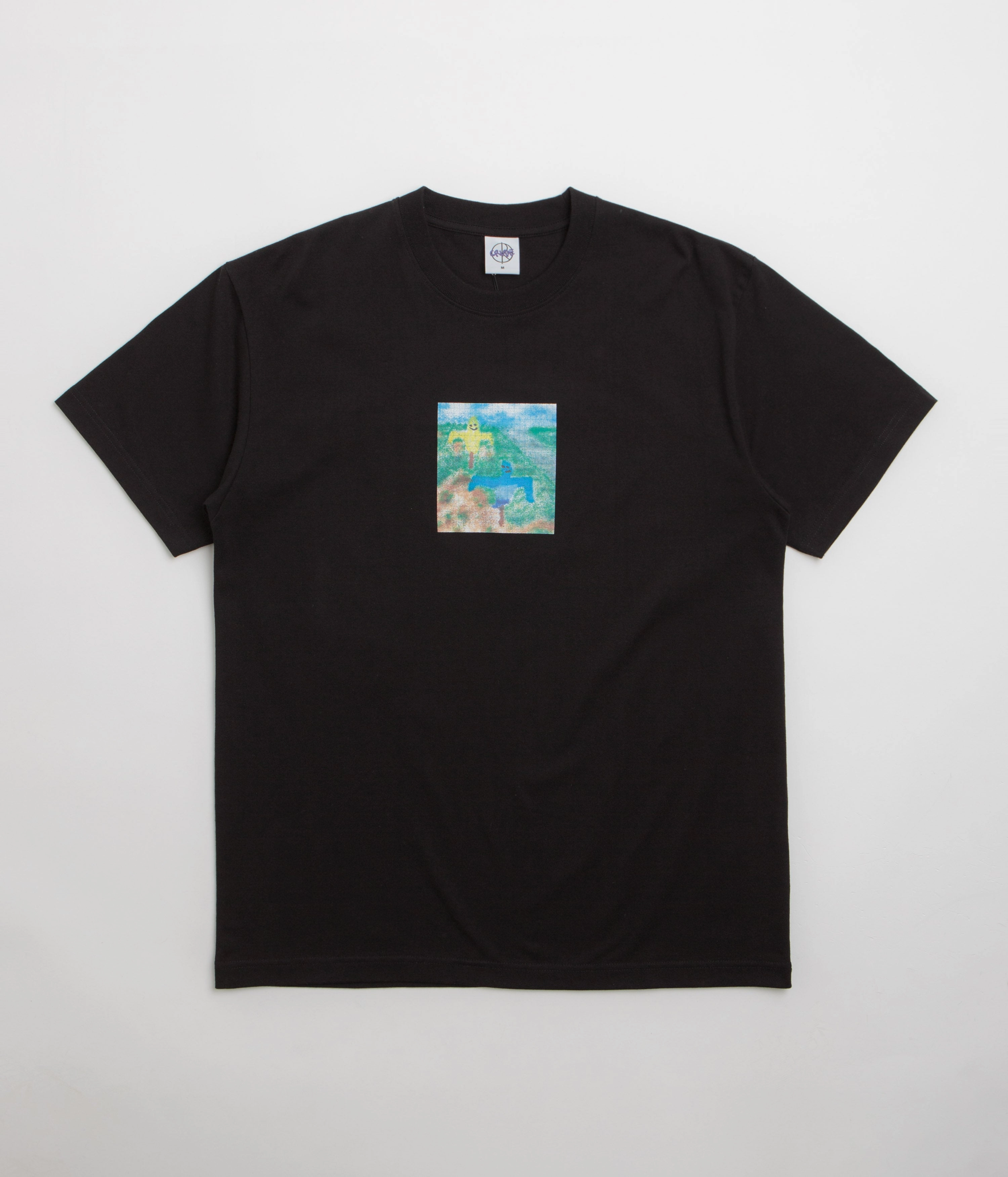 Polar Scarecrow T-Shirt - Black No Slip Sleeve Banding shift silhouette
