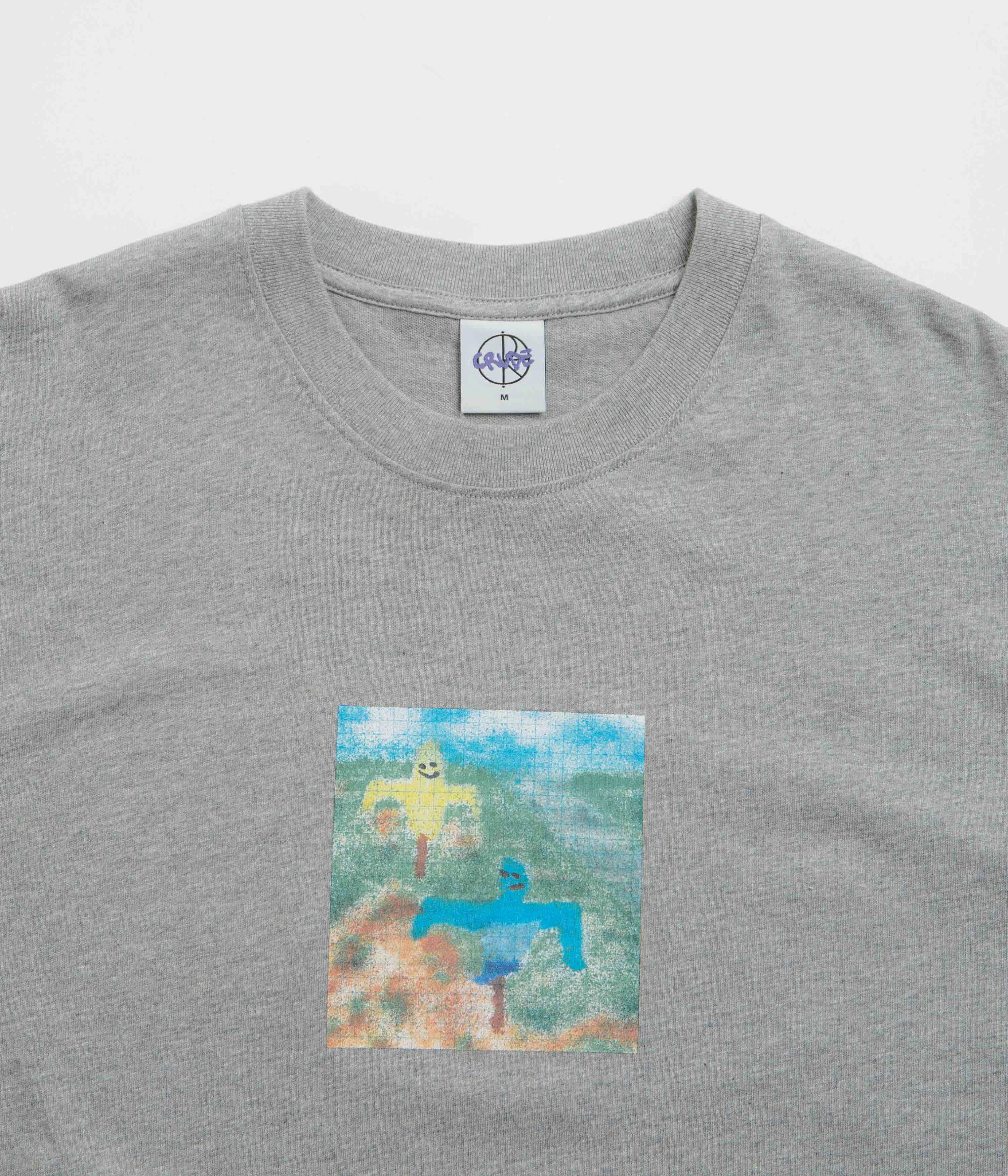 short size camping venue Polar Scarecrow T-Shirt - Heather Grey