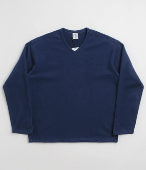 durability test Relaxing Wear Polar Scott Sweatshirt - Dark Blue
