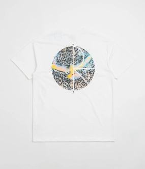 Polar Searching For Peace Fill Logo T-Shirt - White Narrow waistband Straight fit
