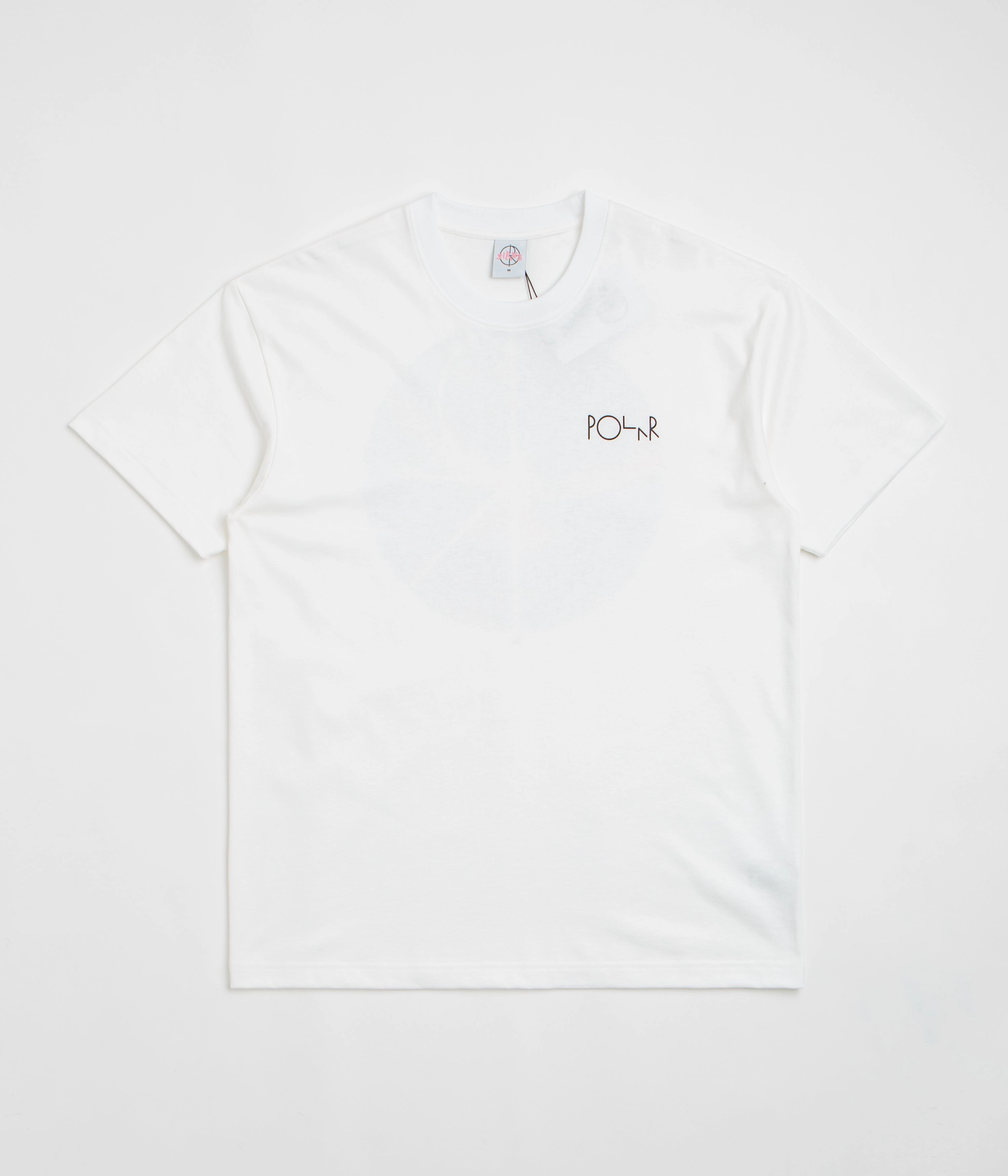 City metallic hem Polar Searching For Peace Fill Logo T-Shirt - White