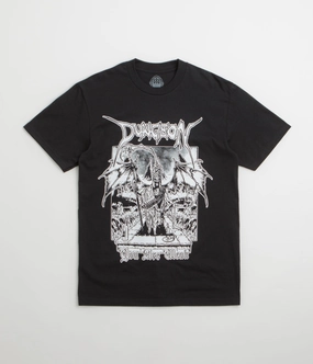 badminton Patch Dungeon Grave Retreat T-Shirt - Black
