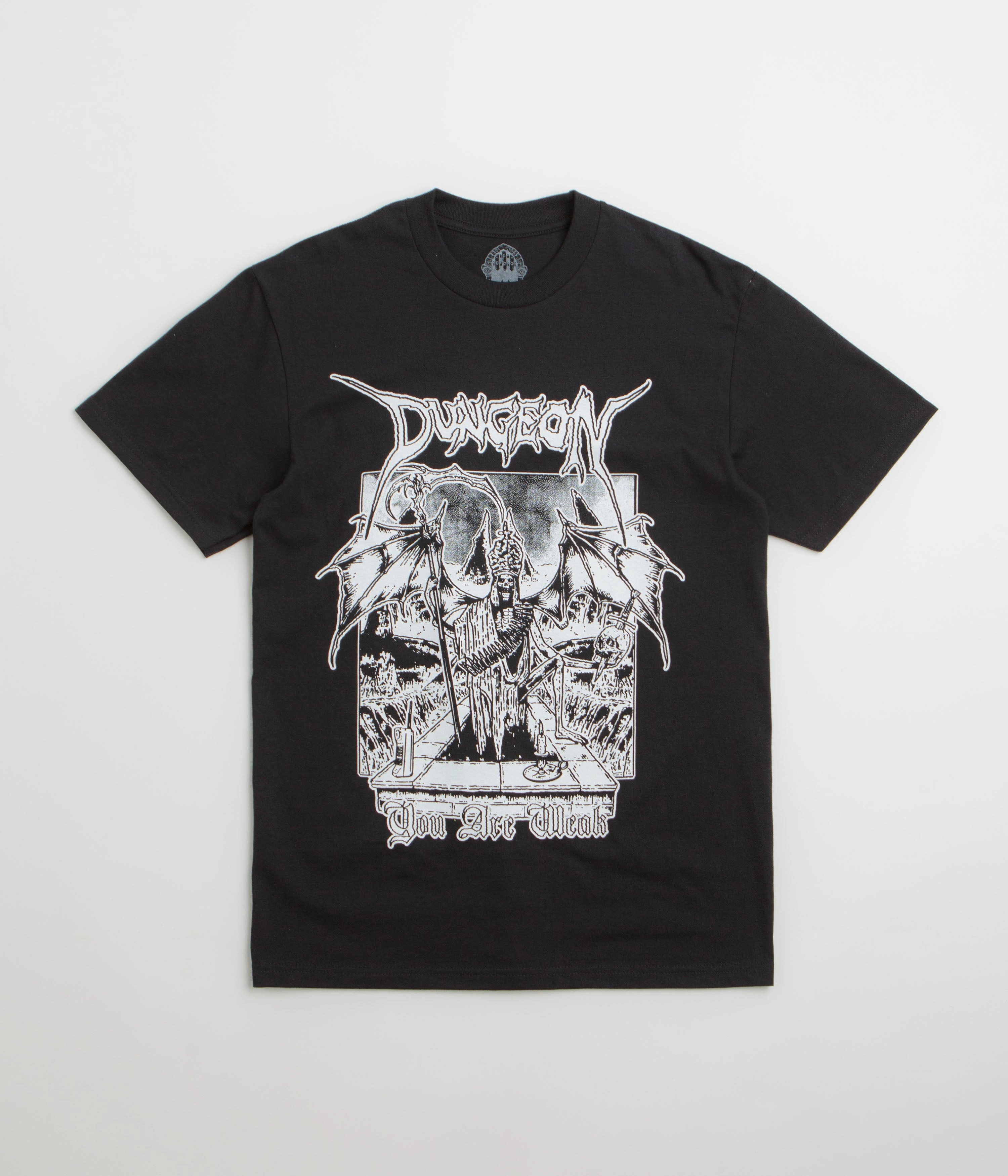 badminton Patch Dungeon Grave Retreat T-Shirt - Black
