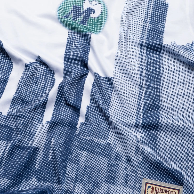 Politics x Dallas Mavericks x Mitchell & Ness Skyline Tee - White trendy season