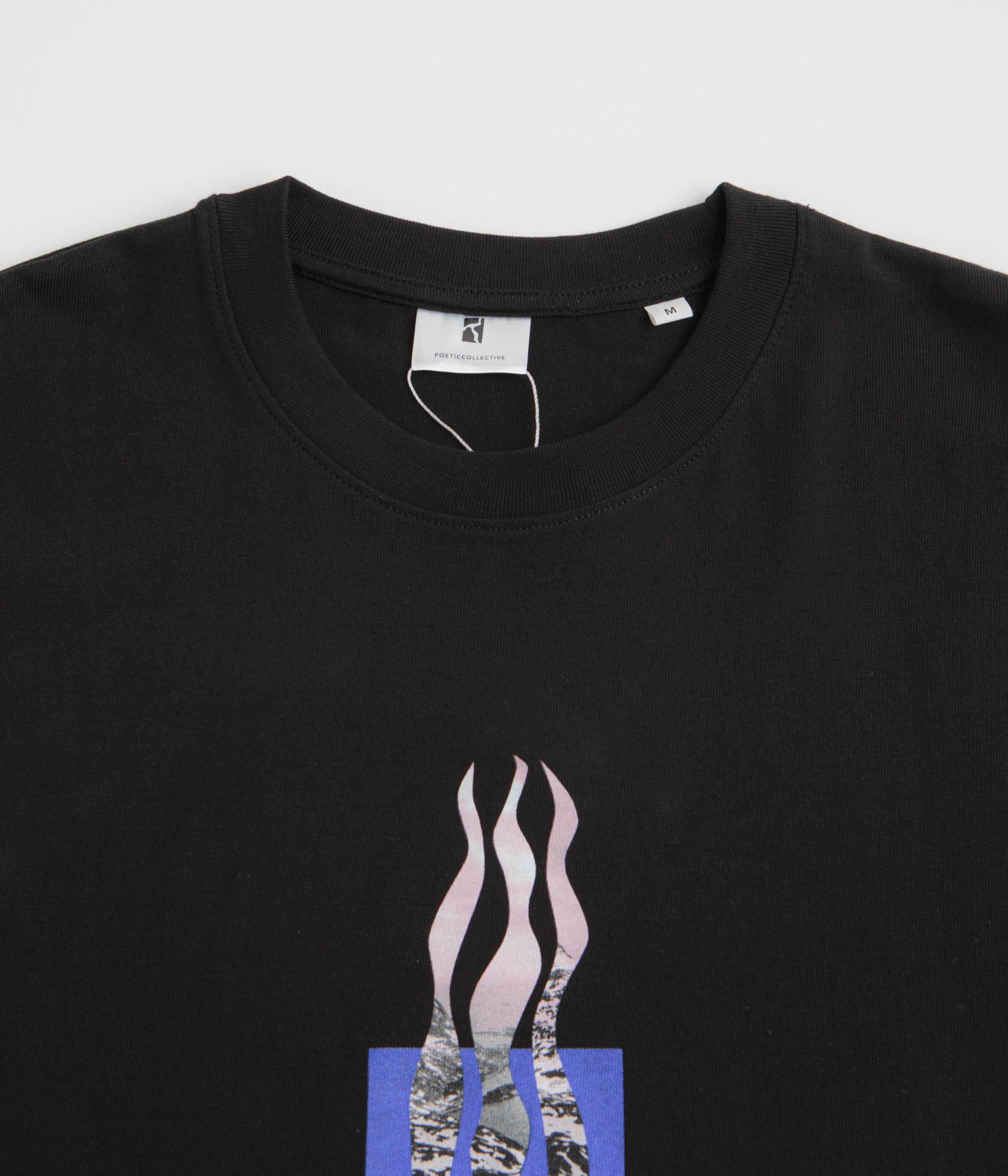 High End Poetic Collective Flames T-Shirt - Black