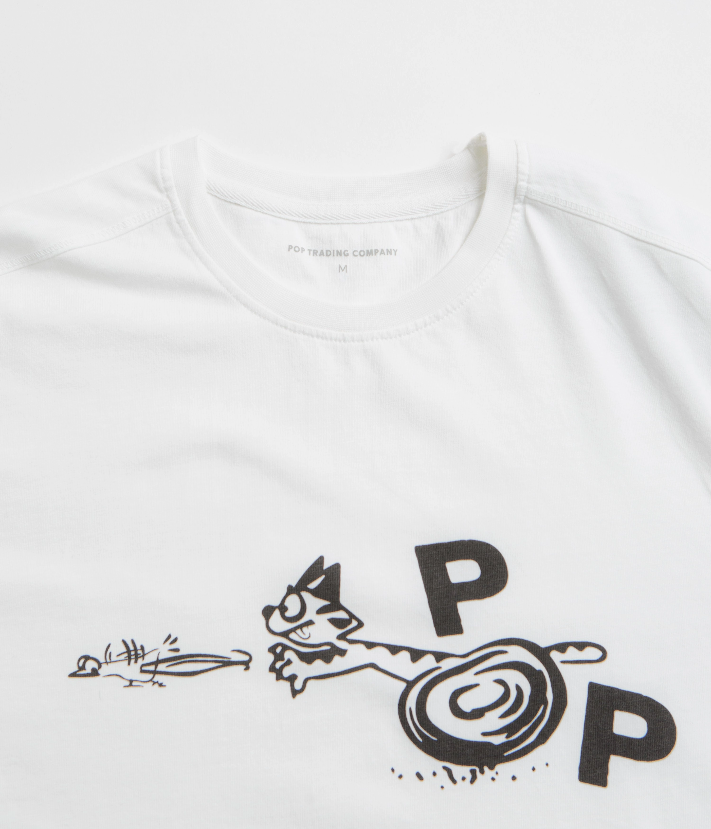 Pop Trading Company Catch T-Shirt - White undergarment