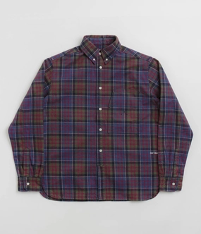 Pop Trading Company Flannel BD Shirt - Multicolour Breathable Cotton Anti Pill Treatment