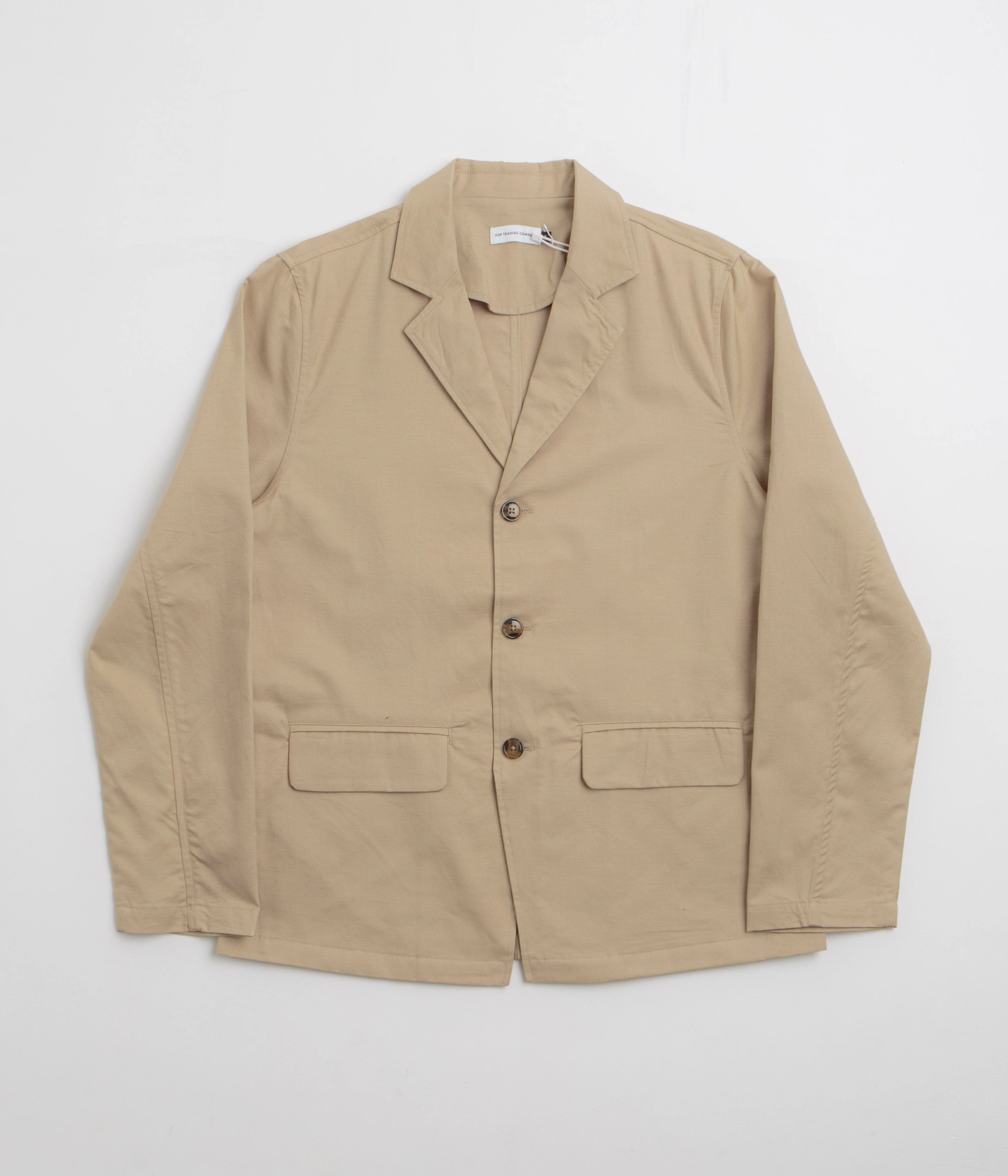 Pop Trading Company Hewitt Suit Jacket - White Pepper Flexible Movement