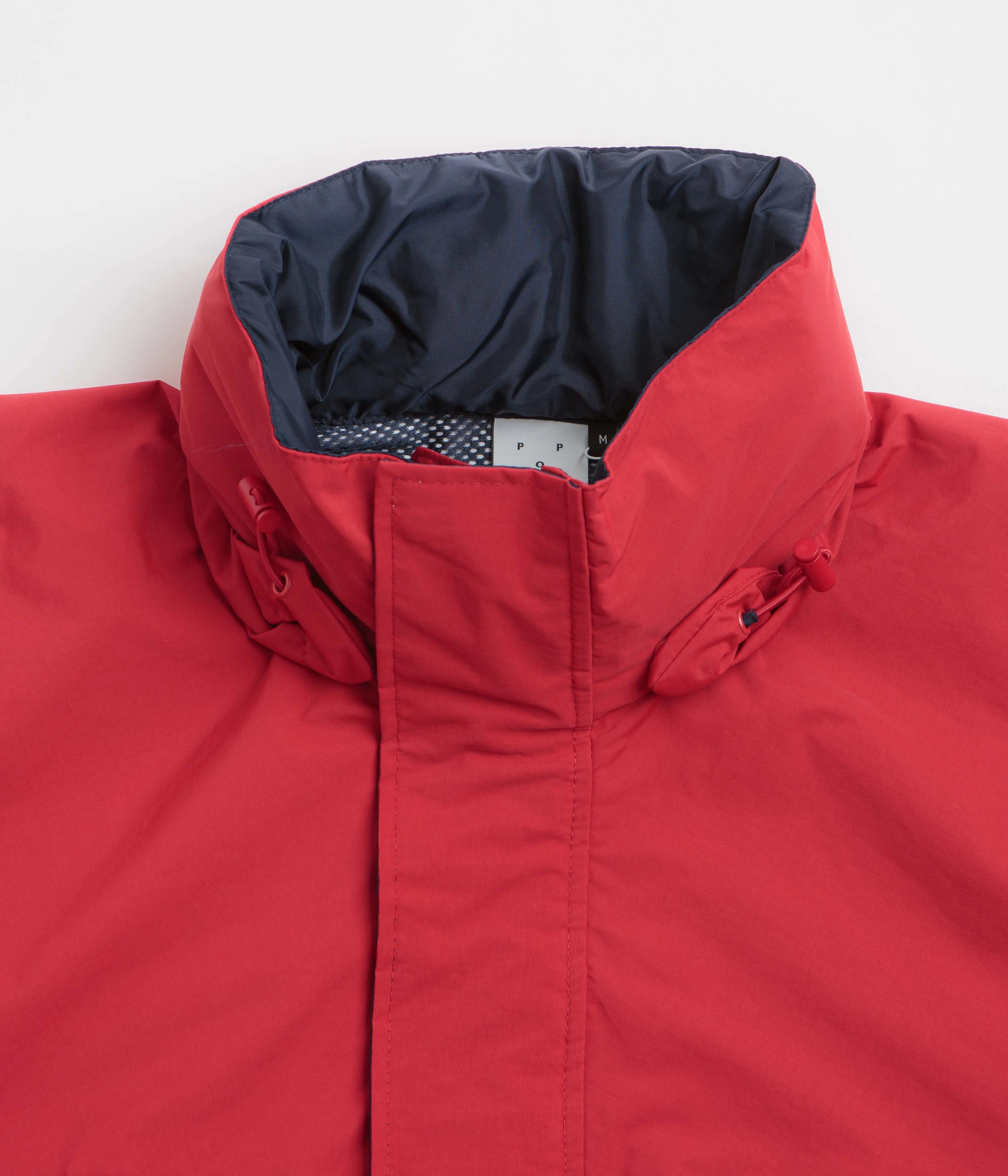 Prize Urban Protection Pop Trading Company Nautical Jacket - Haute Red / Navy