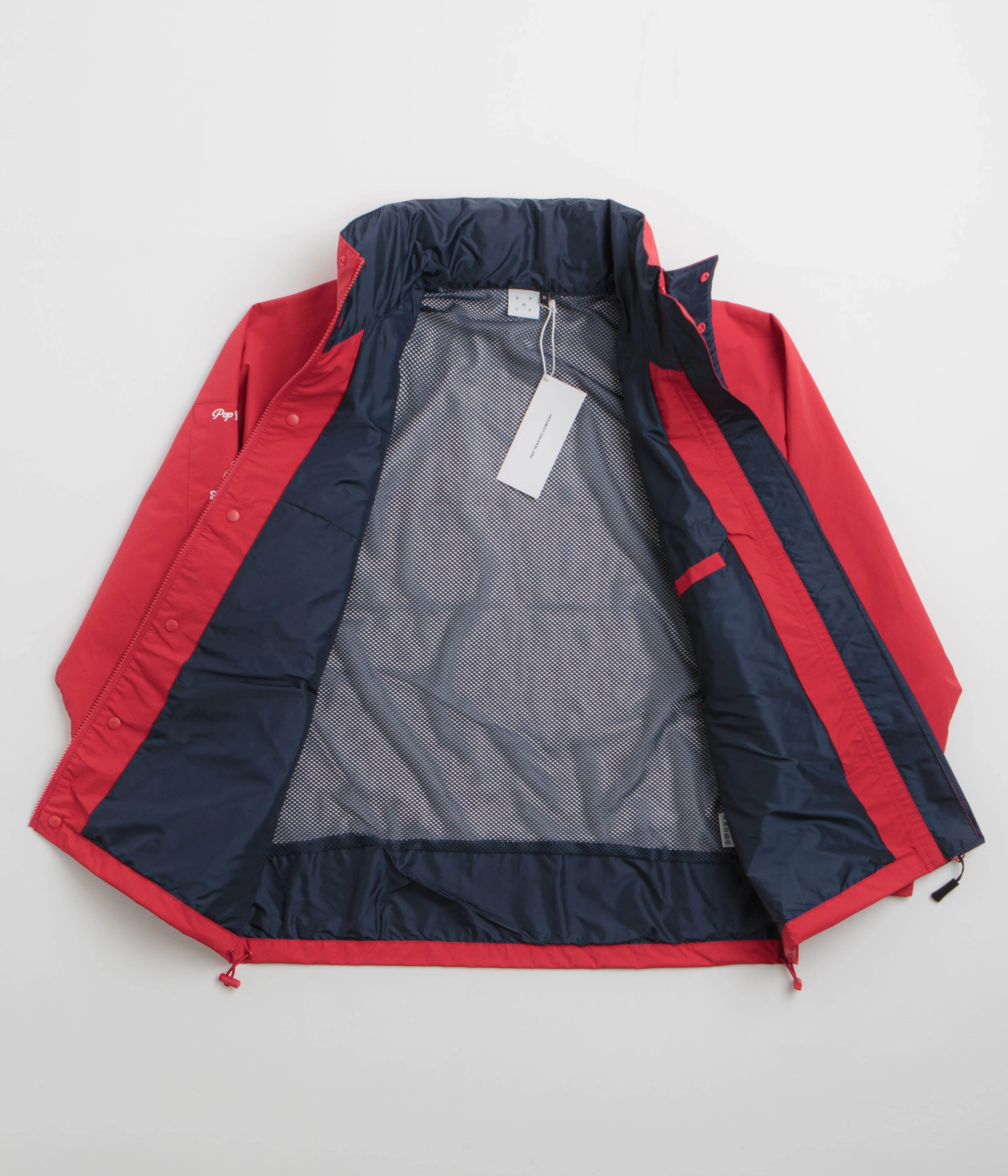 Pop Trading Company Nautical Jacket - Haute Red / Navy belt