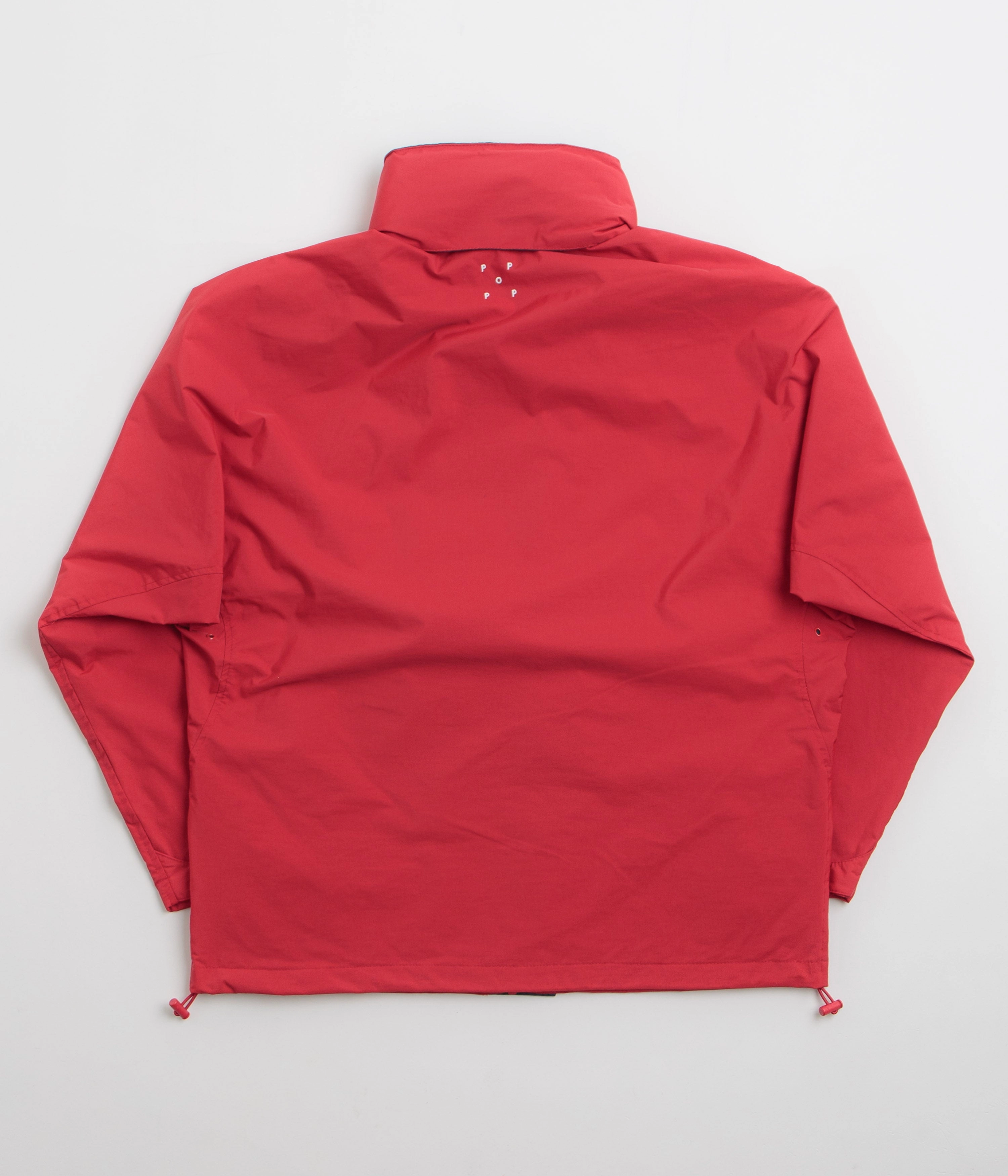 Pop Trading Company Nautical Jacket - Haute Red / Navy campfire